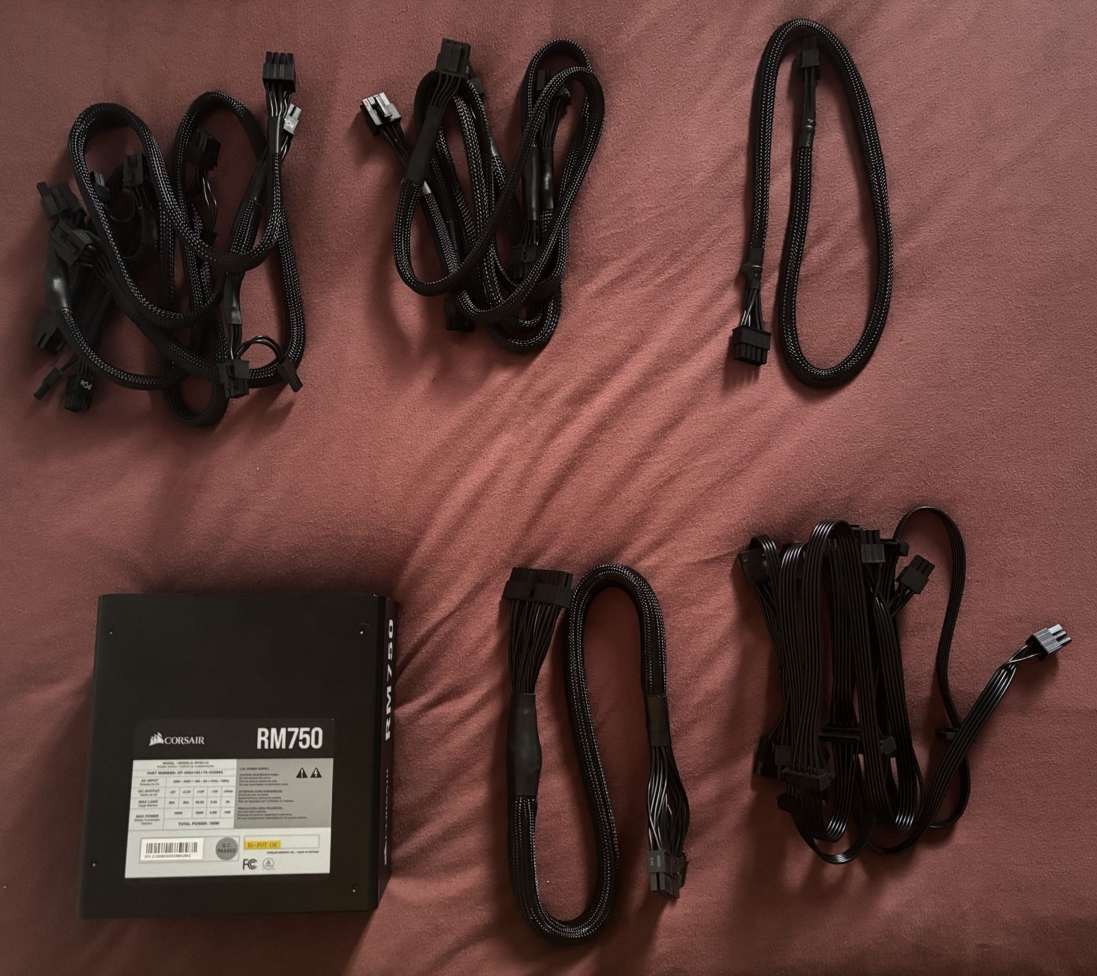 Corsair CP-9020195-NA RM750 750W 80 PLUS Fully Modular Power Supply – Black
