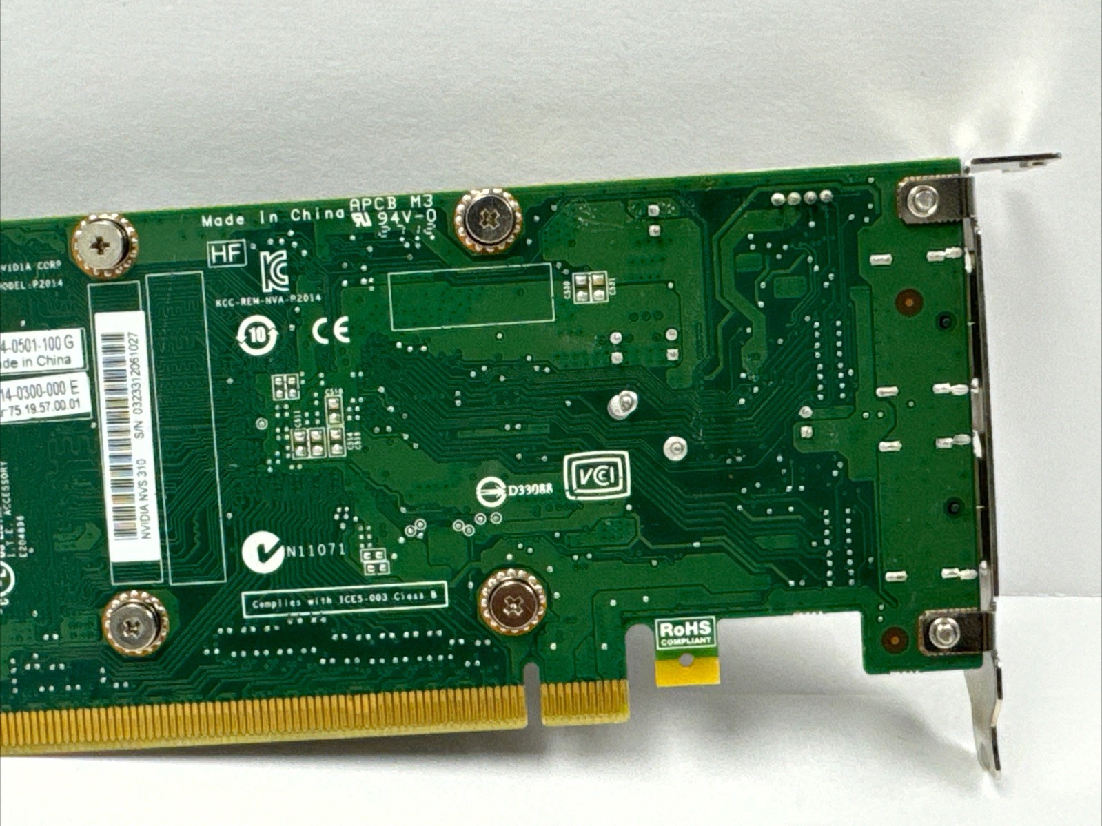 NVIDIA NVS 310 1GB GDDR3 Dual DisplayPort Low Profile Video Graphics Card P2014