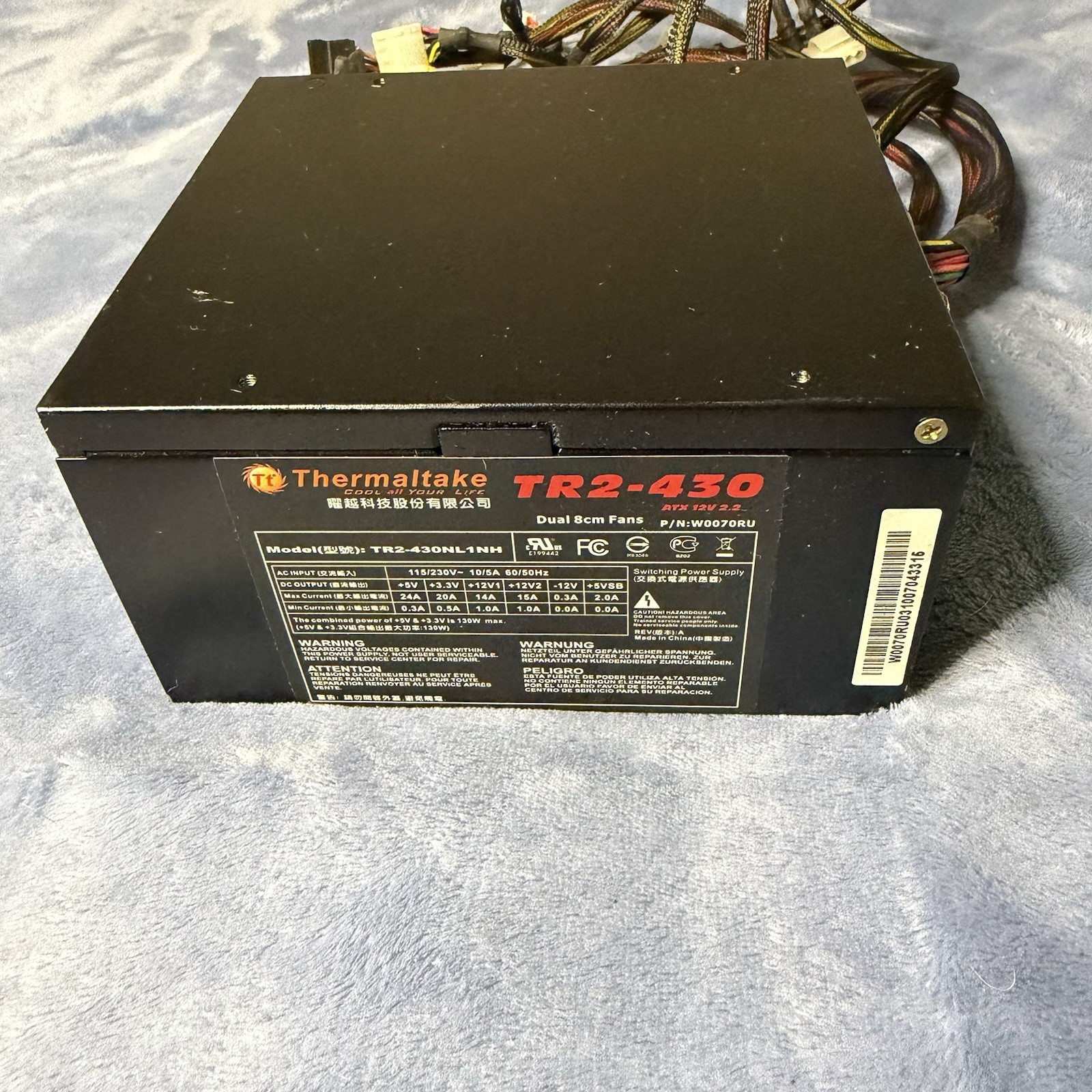 Thermaltake TR2-430 430W PC Desktop Power Supply No Cord