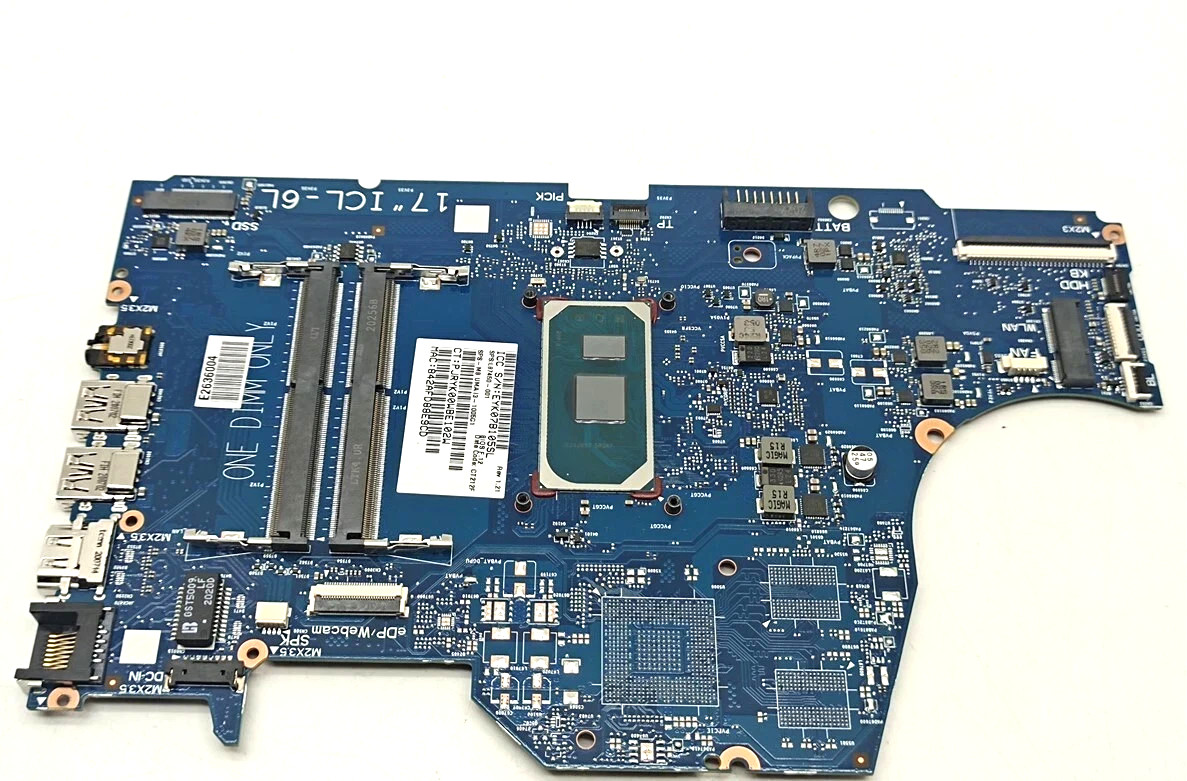 HP 17-by3012cy Intel 1.2 GHz Core i3-1005G1 DDR4 Motherboard L87450-601