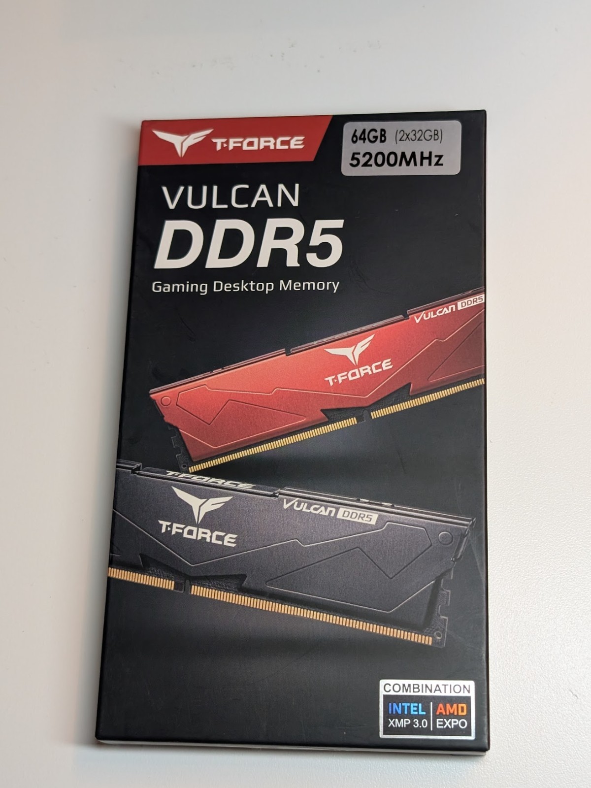 TeamGroup T-Force Vulcan 64GB 2x32GB DDR5 5200 CL40 XMP 3.0 Intel
