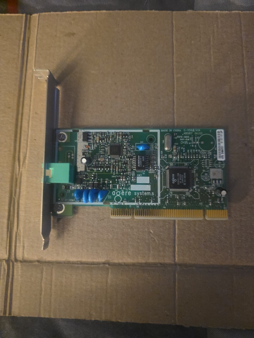 Agere Systems HP Media Center KB5817-5216 D-1156i#/A1A Internal PCI Fax Modem