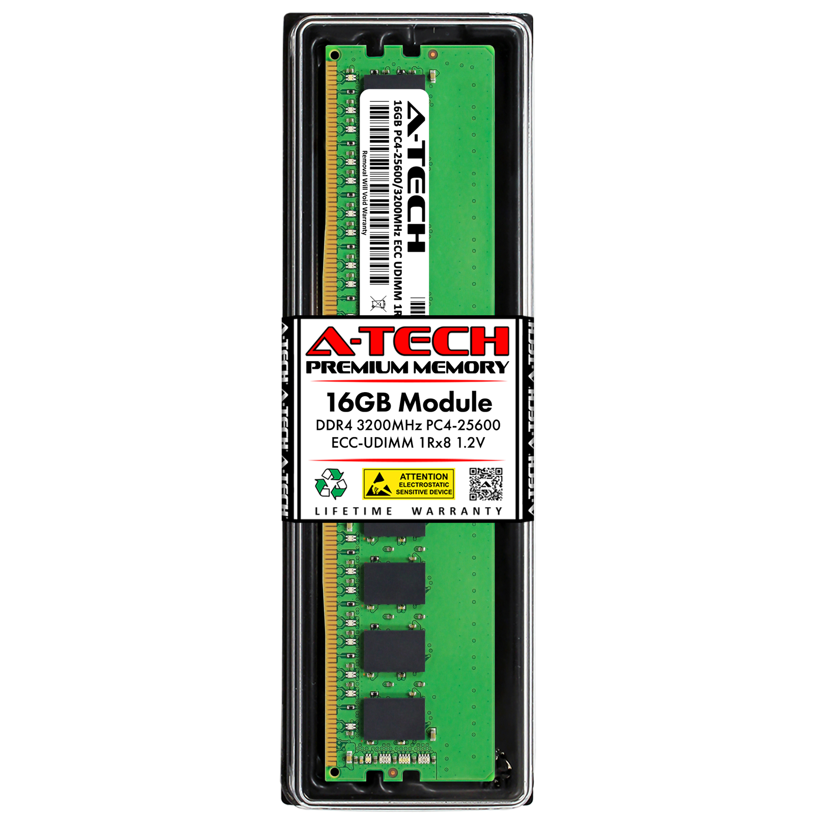 16GB DDR4 3200 ECC UDIMM Micron MTA9ASF2G72AZ-3G2F1 Equivalent Server Memory RAM