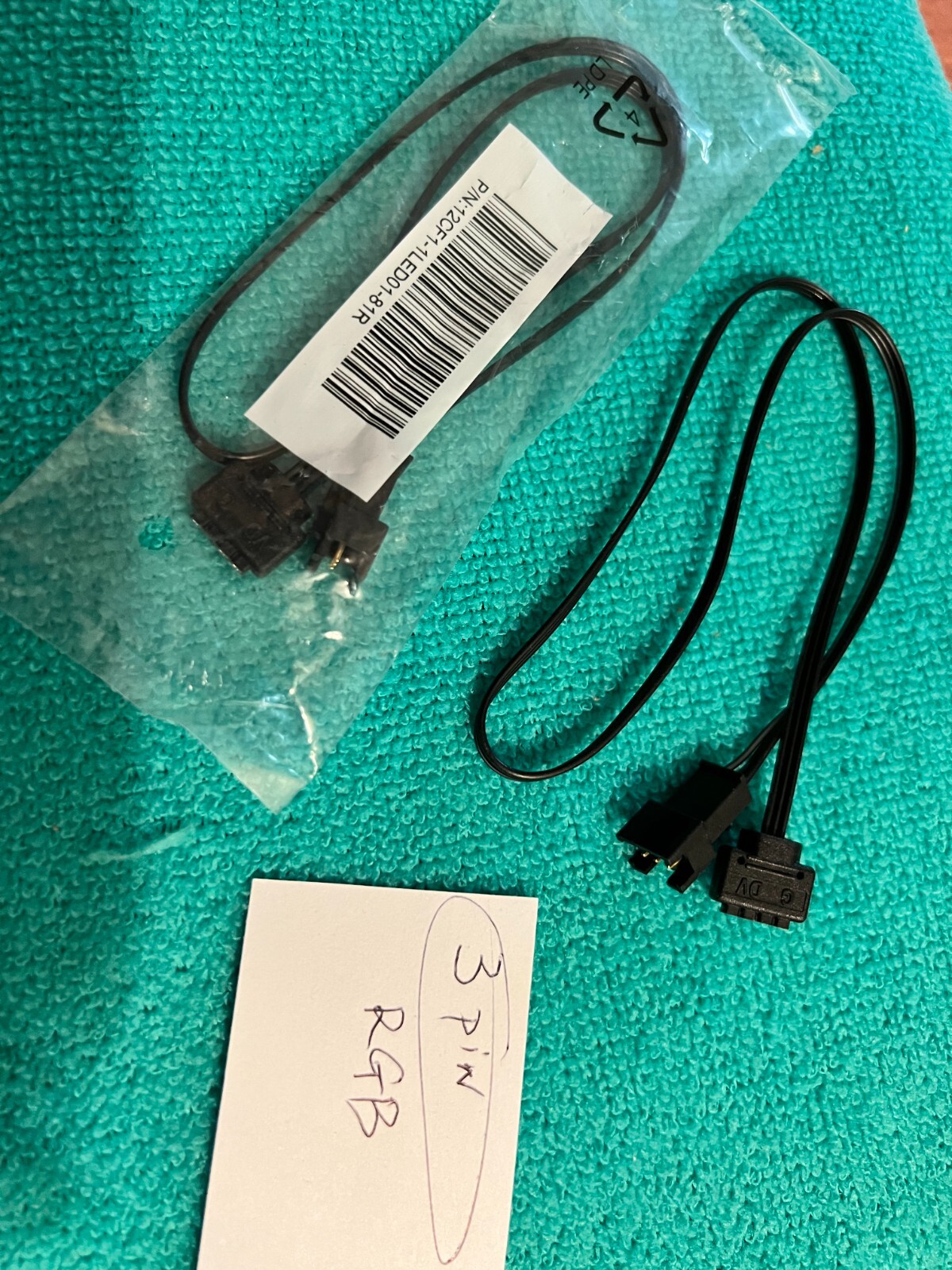 GIGABYTE ROG RGB Lighting LED 3 PIN Extension Cable,12CF1-1LED01-81R,ORIGINAL