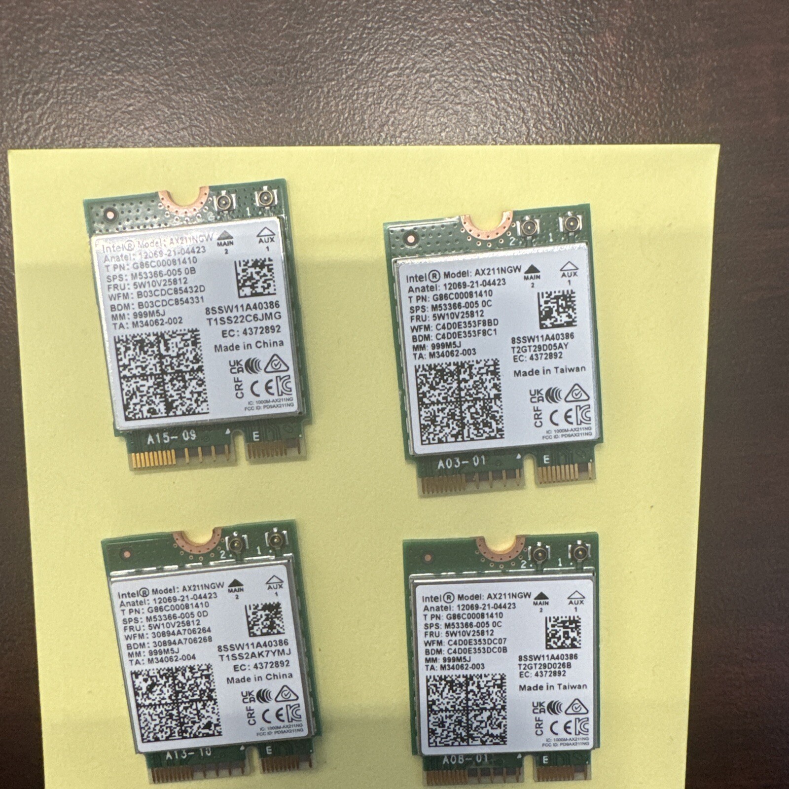 Intel AX211 WIFI 6E CNVio2 Adapter w/Tri Band 2.4 | 5 | & 6GHz AX211NGW 2.4Gbps