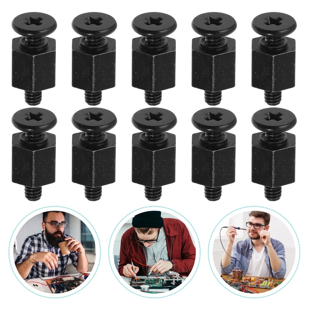 10PCS M. 2 SSD Mounting Kit M. 2 Screw M. 2 Screw SSD Standoff Mounting Black