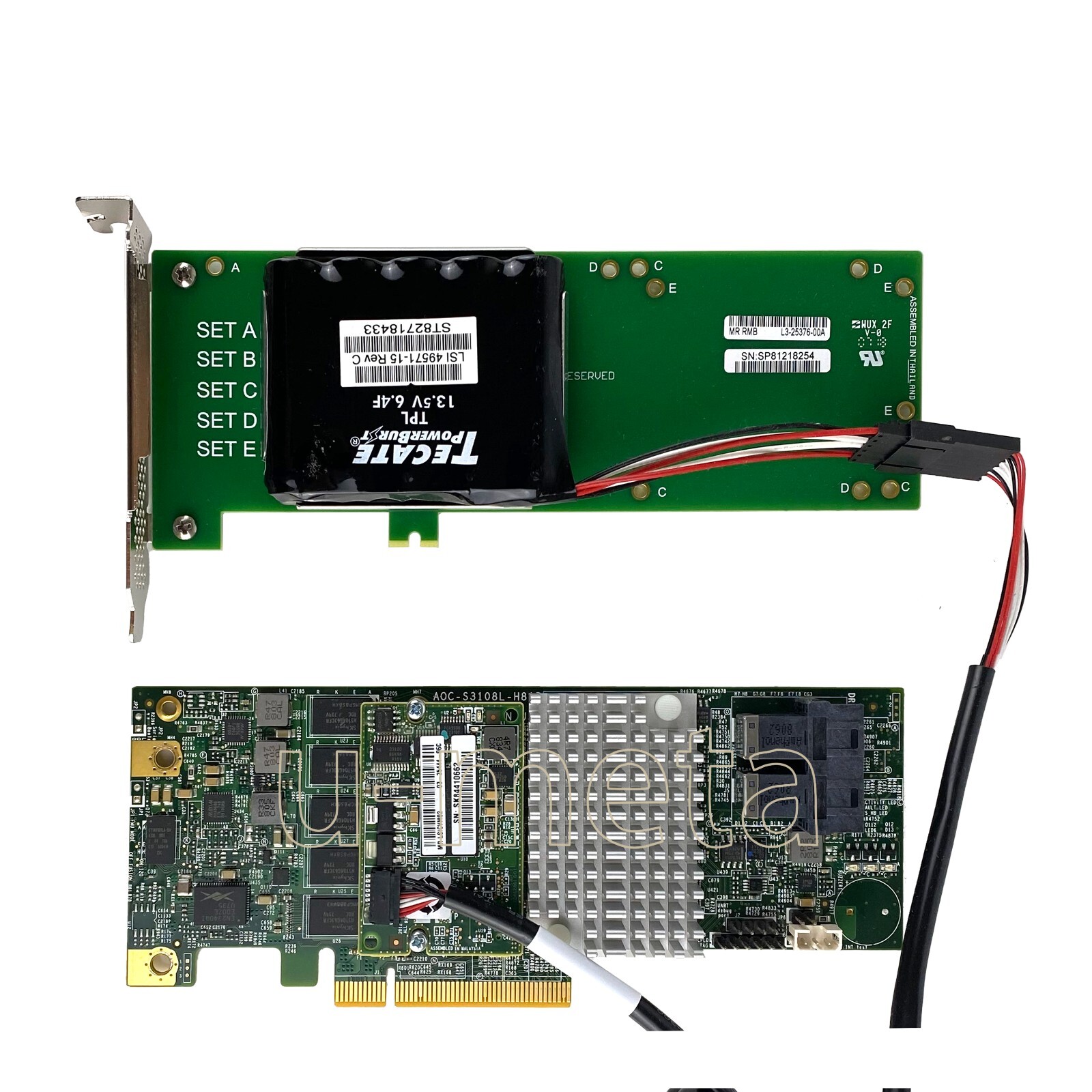 Supermicro AOC-S3108L-H8iR 12Gb/s 8 Ports PCIe 3.0×8 2GB Cache Memory RAID Cards