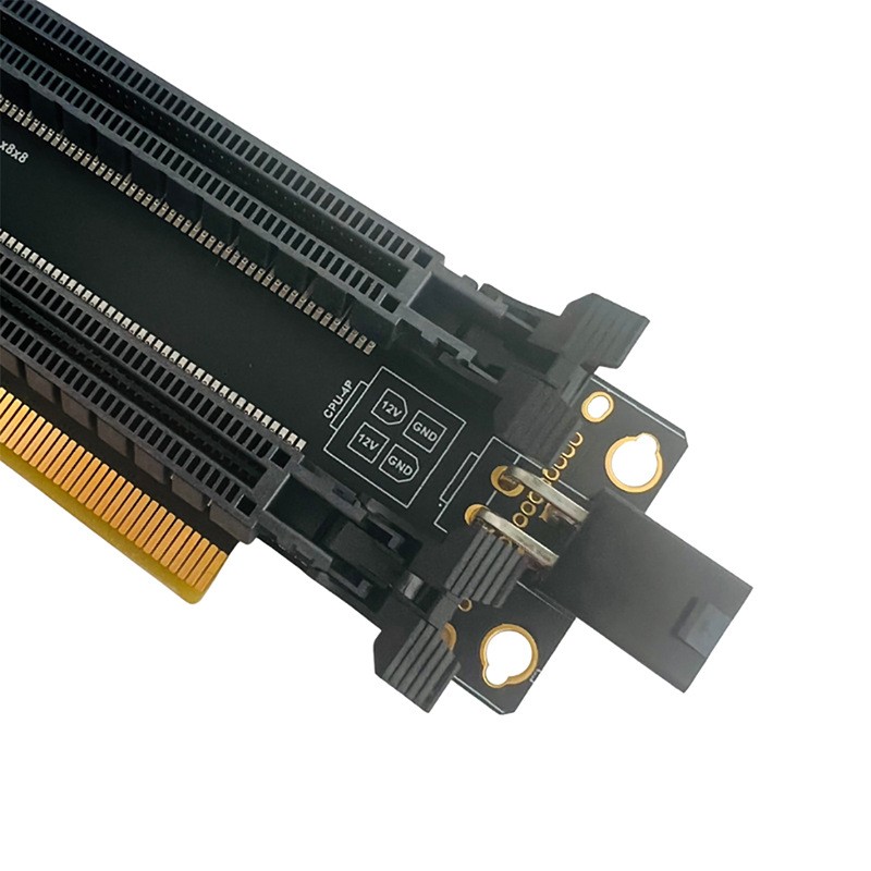 PCIe4.0 x16 1-to-2 expansion/gen3GEN4/ X8X8 with clock split IC