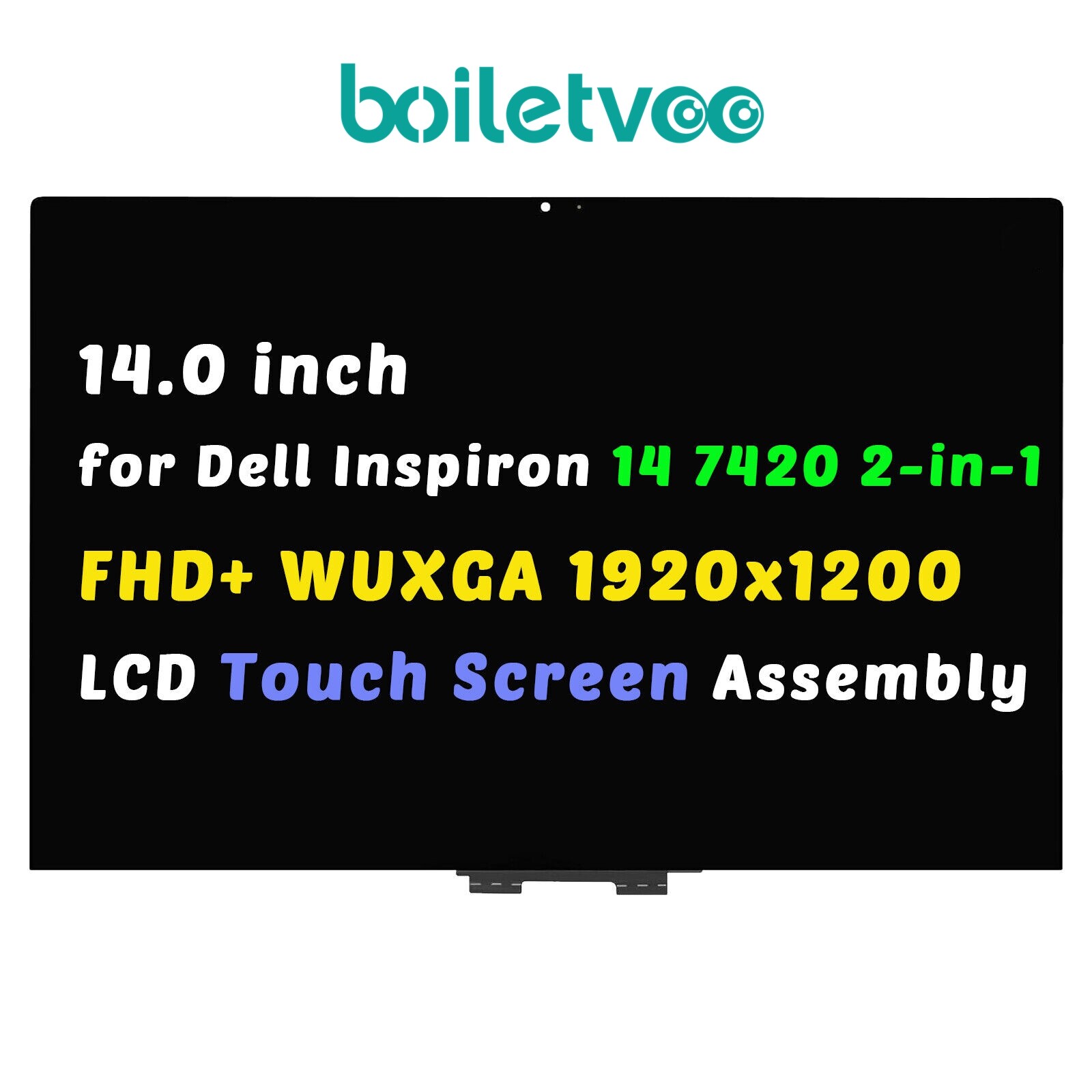 LCD Touch screen Assembly For Dell Inspiron 14 7425 2-in-1 P161G003 P161G004