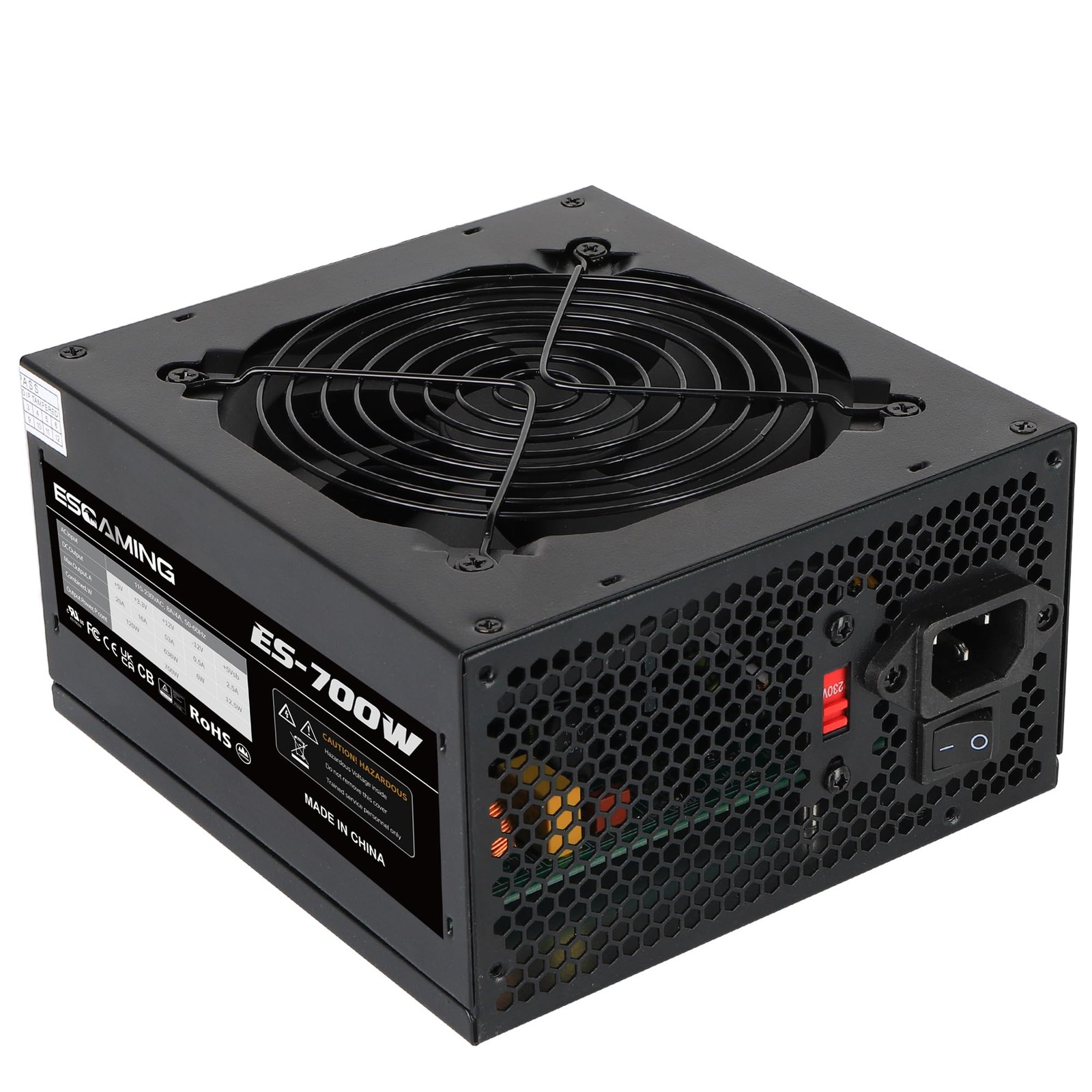 700W ATX Power Supply NonModular 120mm Ultra Quiet Cooling Fan PSU Desktop