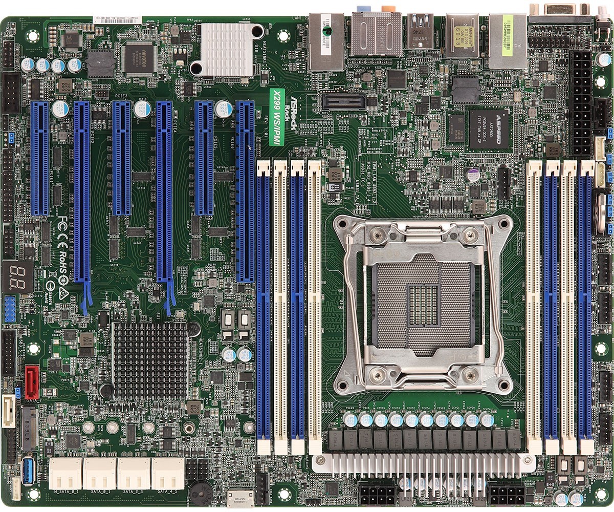 ASRock Rack X299 WS/IPMI Motherboard LGA2066 Socket NO CPU/No Memory