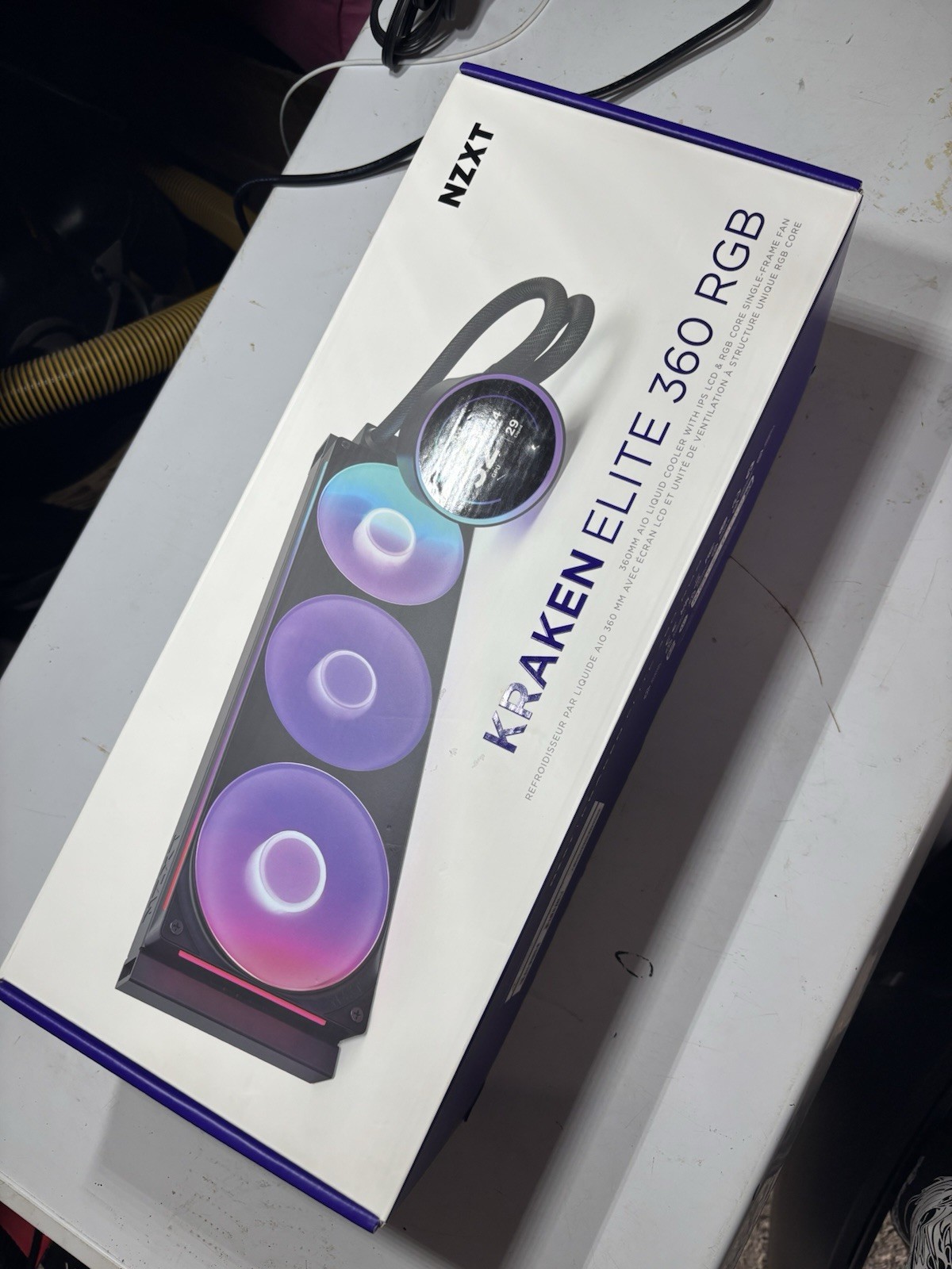 NZXT Kraken Elite 360 RGB AIO CPU Liquid Cooler – Black