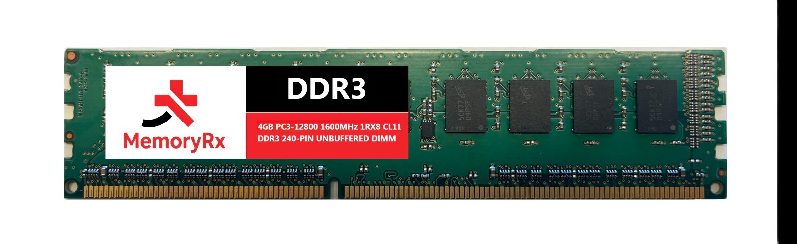MemoryRx 4GB DDR3 UNBUFFERED PC3L-12800 1600MHz 240-PIN UDIMM RAM MEMORY DIMM