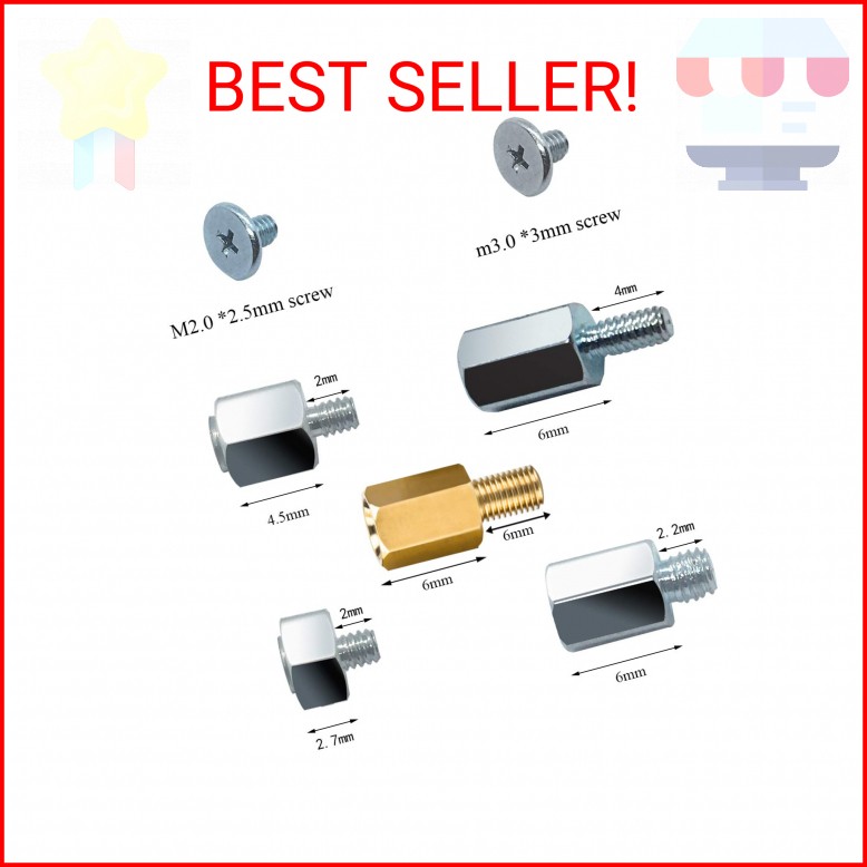 PCIe NVMe M.2 SSD Mounting Screws Kit for Asus Gigabyte ASRock Msi Motherboards,