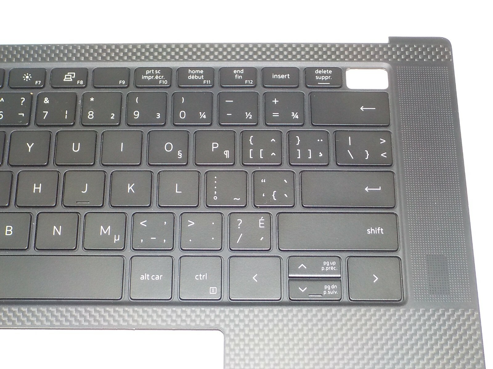 Genuine Dell XPS 9500 Laptop Palmrest French BCL Keyboard Assembly DKFWH HUG07