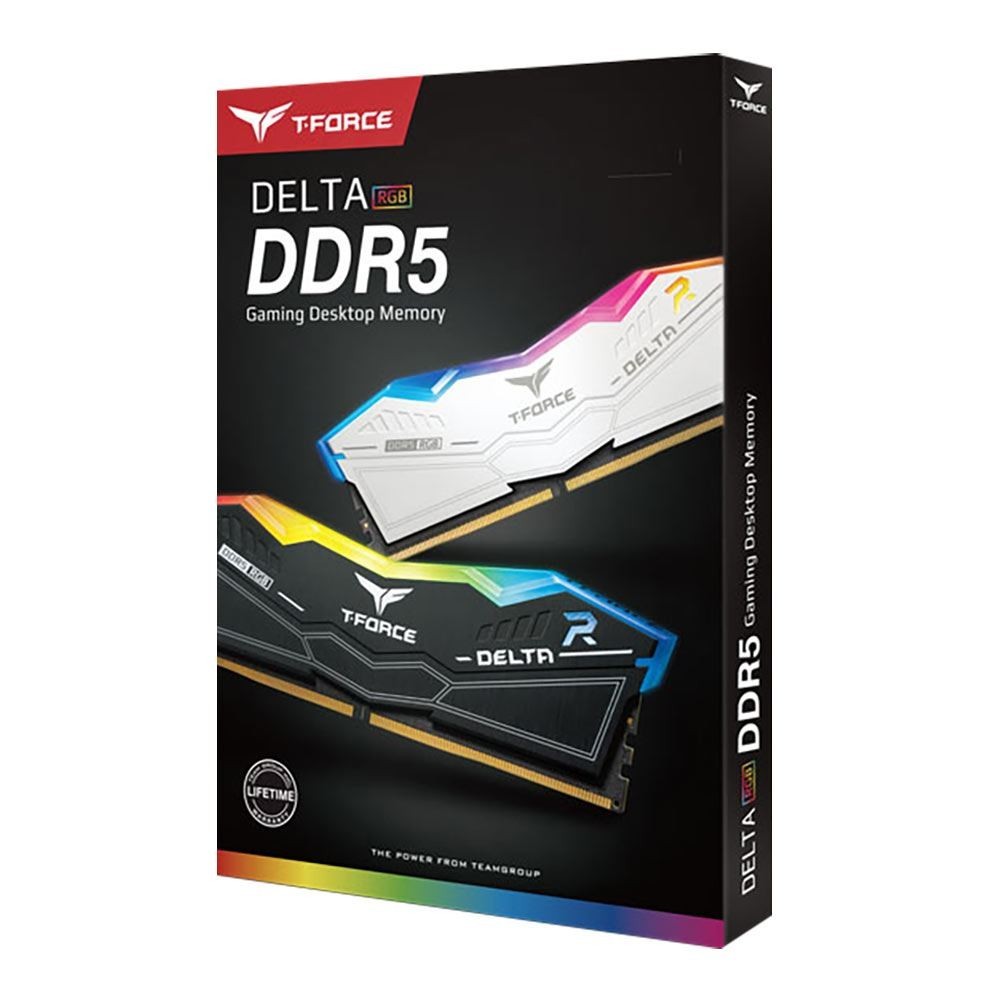 Team Group 32GB (2 x 16GB) 288-Pin PC RAM DDR5 6000 C28 Intel XMP AMD Expo White