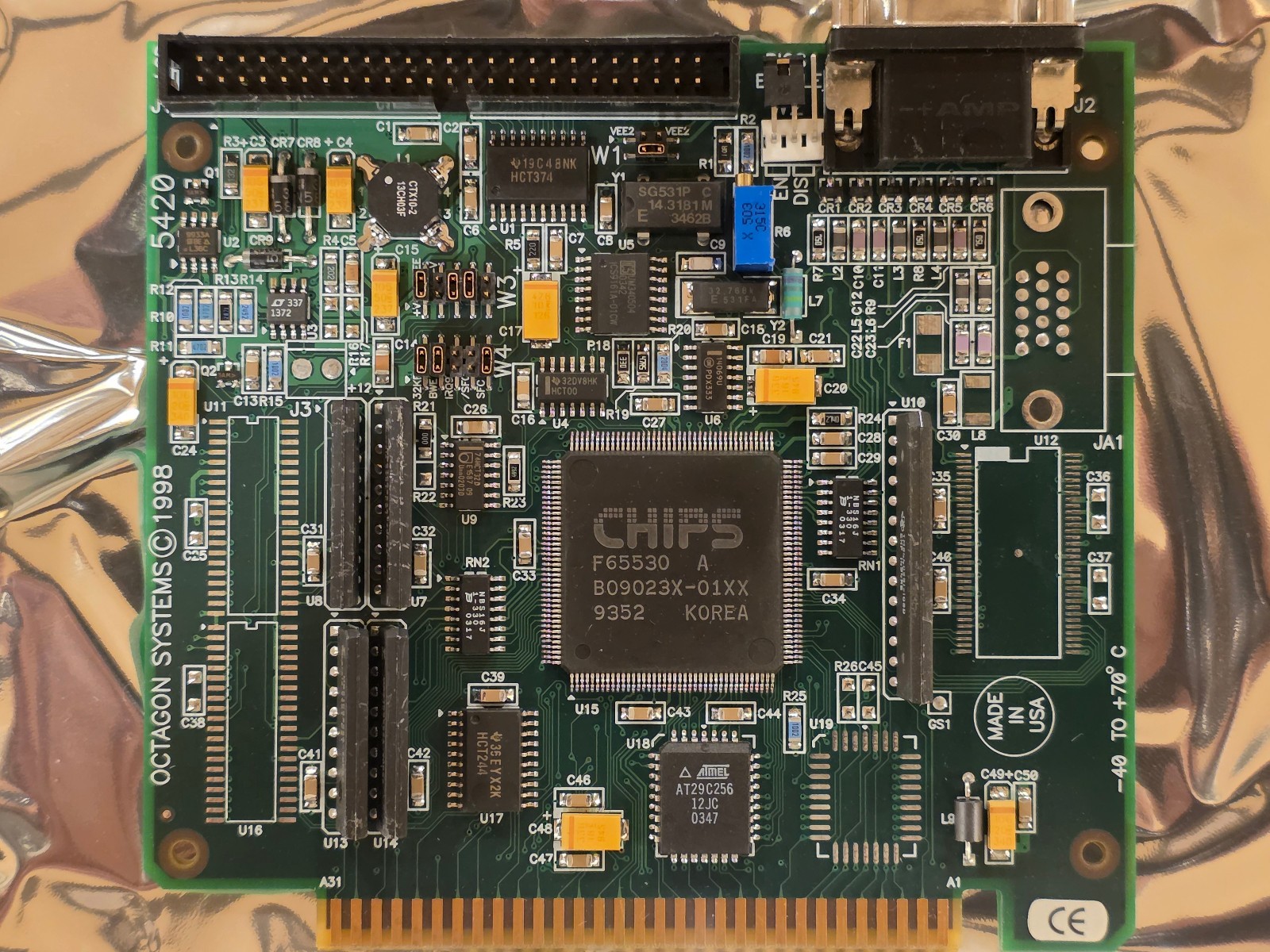 Octagon Systems MicroPC 5420 Super VGA Video Card, 5V+/-5% 380mA, 8Bit ISA (NOS)