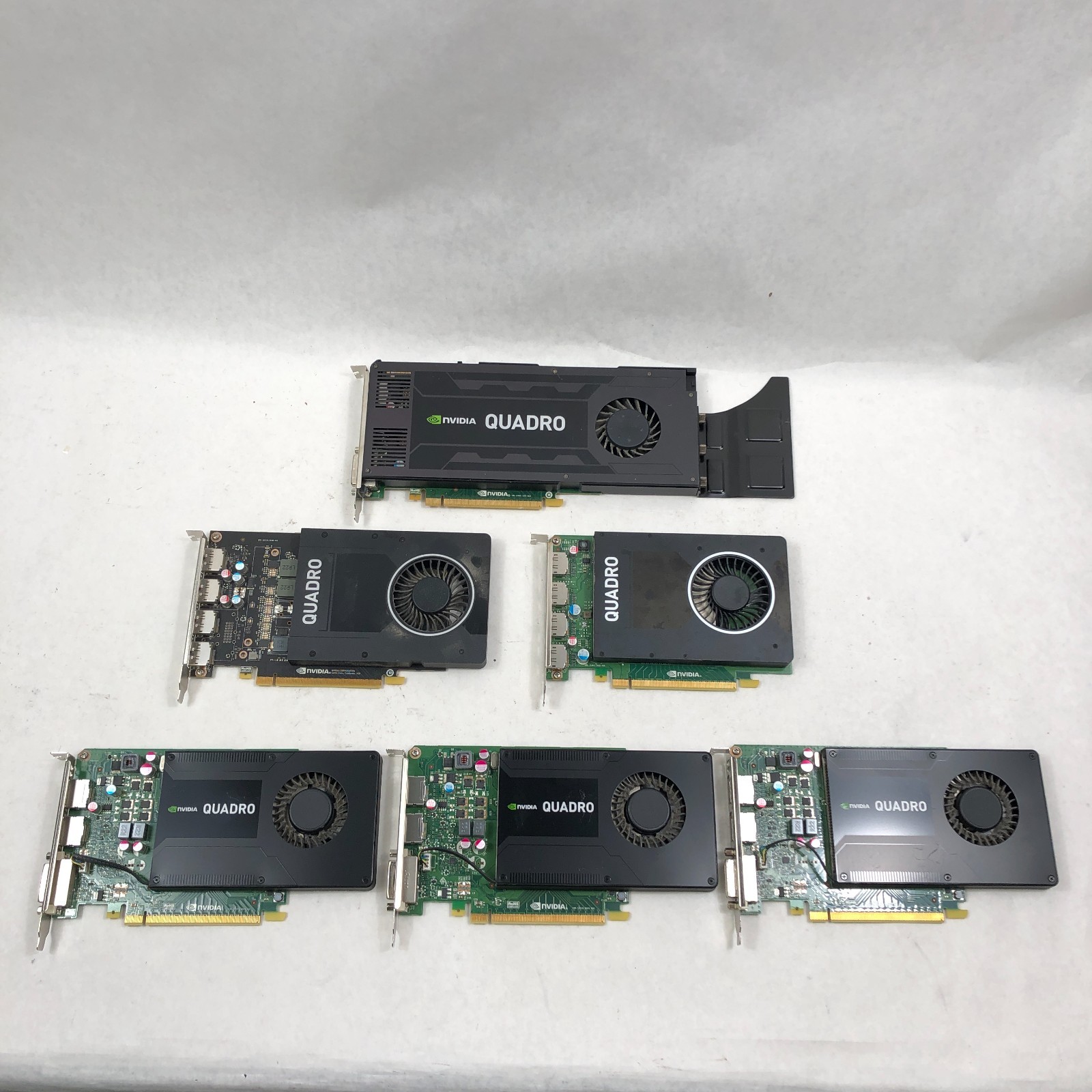 Lot of 6 Mixed NVIDIA Quadro K2200/K4200/P2000/M2000 Graphics Card GPU Tested