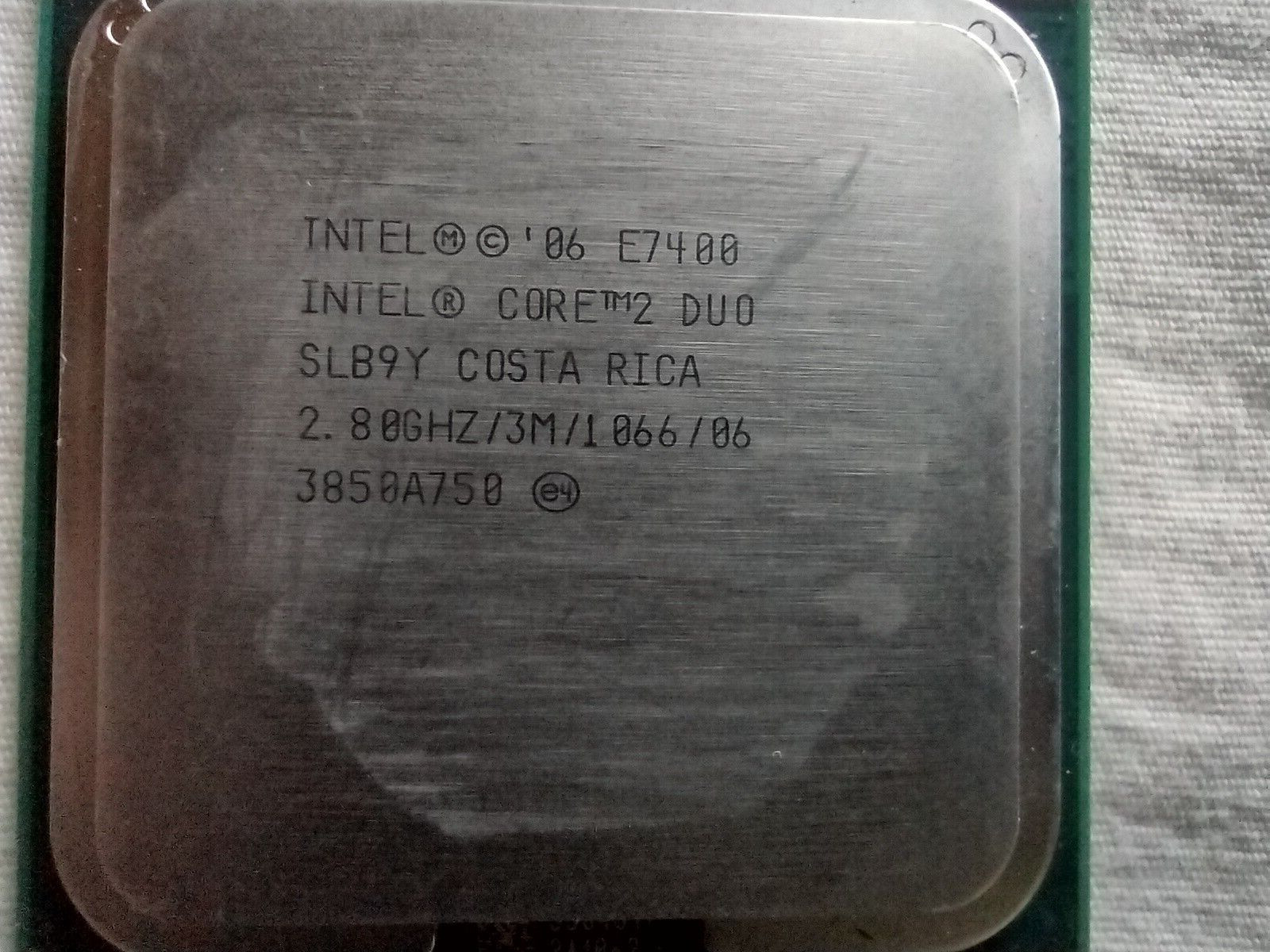 Intel Core 2 Duo E7400 2.8 GHz 2.80GHZ SLB9Y