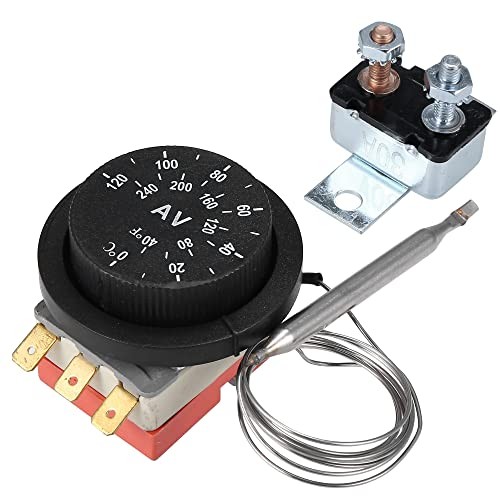 12V Electric Radiator Fan Thermostat Controller Kit Cooling Fan Wiring Relay