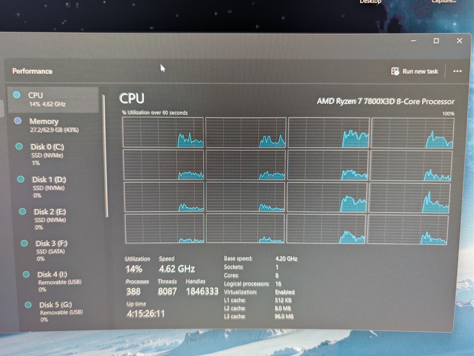 AMD Ryzen 7 7800X3D 8-Cores 4.2GHz Socket AM5 Gaming CPU Processor