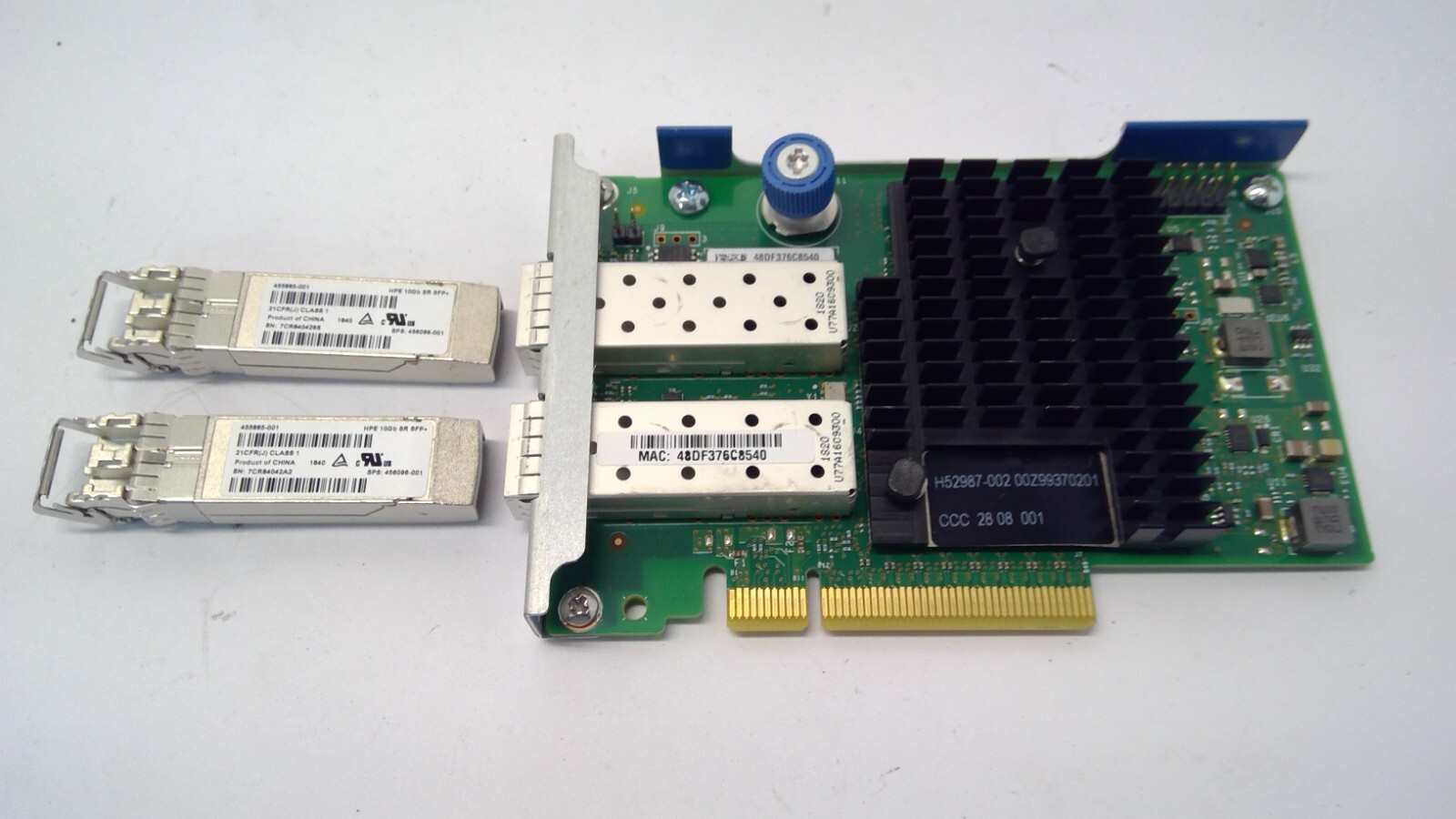 HPE Ethernet 10GB 2port 562FLR -SFP+ Adapter 790317-001 789004-001 w/2 SFP