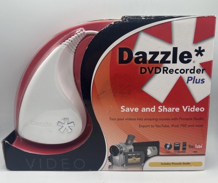 Pinnacle Dazzle DVD Recorder – Video Capture PC USB – Sealed Box – NEW.