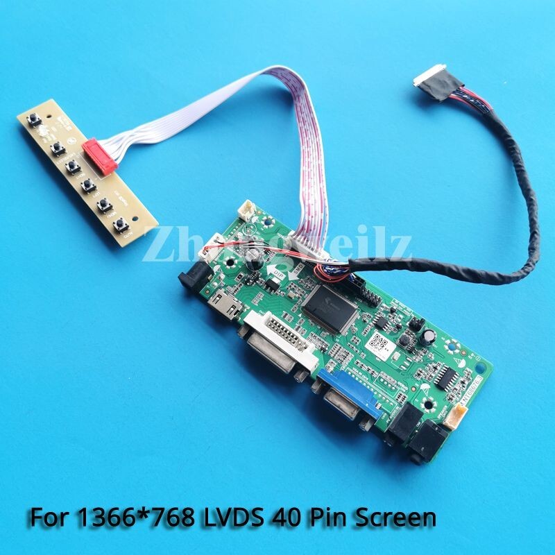 For N156BGE-L41/LA1/LB1 HDMI+DVI+VGA 1366×768 LVDS 40-Pin Panel Driver Board Kit