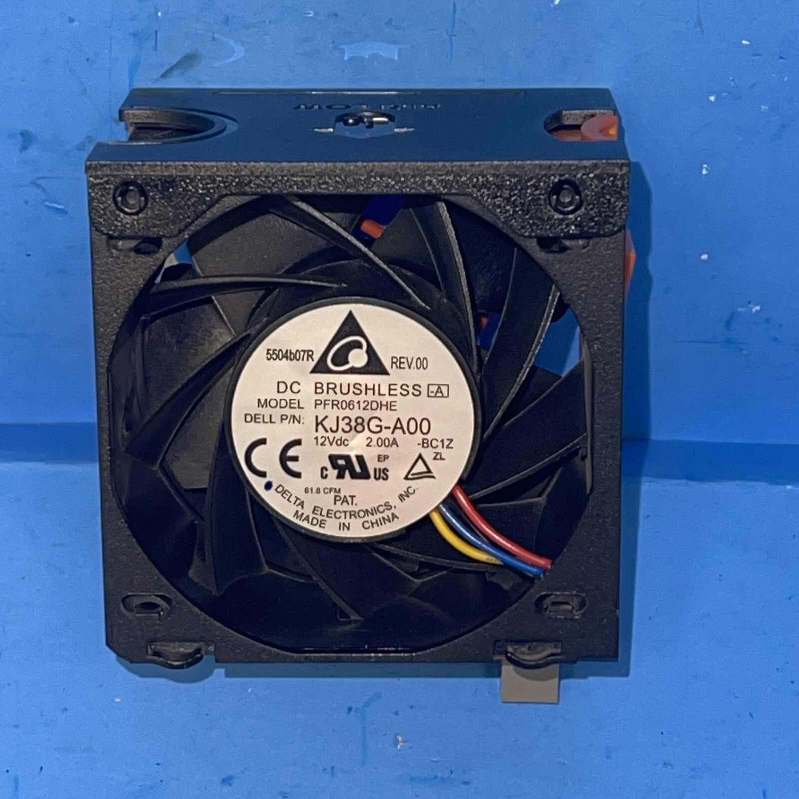 Dell PowerEdge VRTX Hot Swap Fan Assembly 60x60x 38mm 12 Volts PFR0612DHE V60TN
