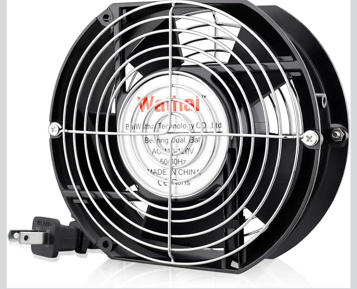 AC 110V 120V Axial Fan Big Airflow High Speed Dual Ball 172mm x 150mm x 51mm …
