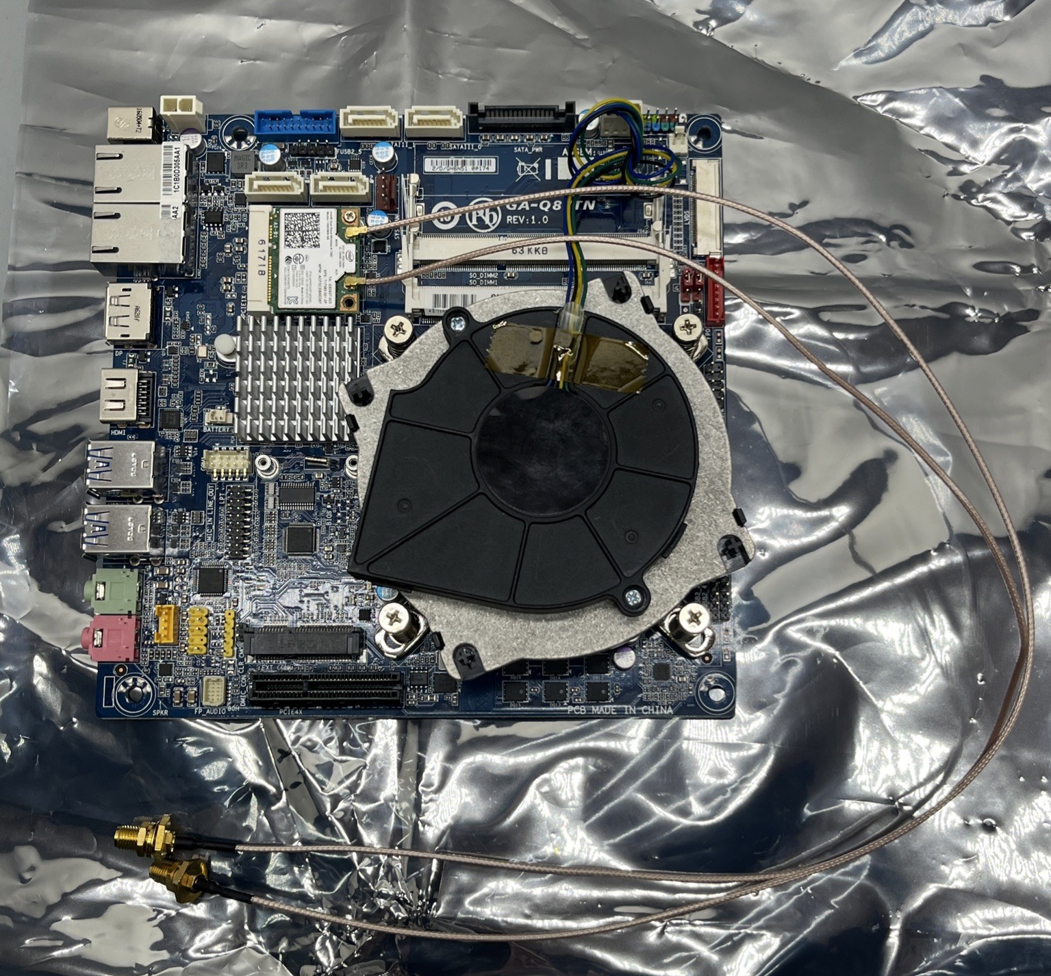 Gigabyte ITX DDR3 Motherboard GA-Q87TN PCI Express x4 w/ Heatsink WIFI