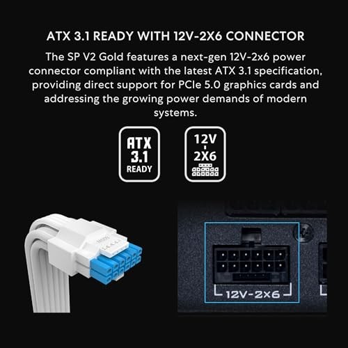 Lian Li SP750 V2 Gold 750W SFX Power Supply ATX 3.1