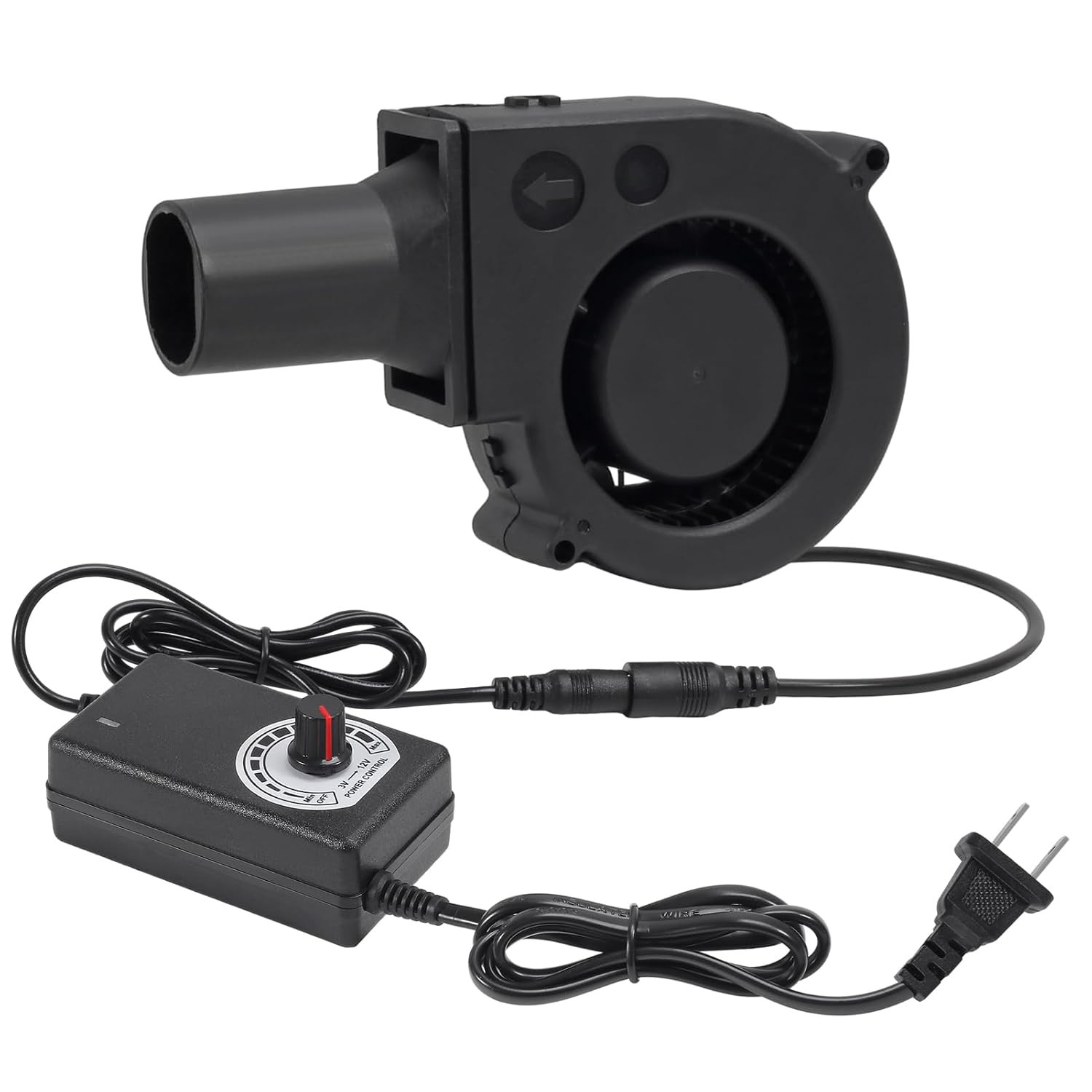 97Mm X 33Mm 9733 12V Dual Ball BBQ Blower Fan Air with 110V – 240V AC