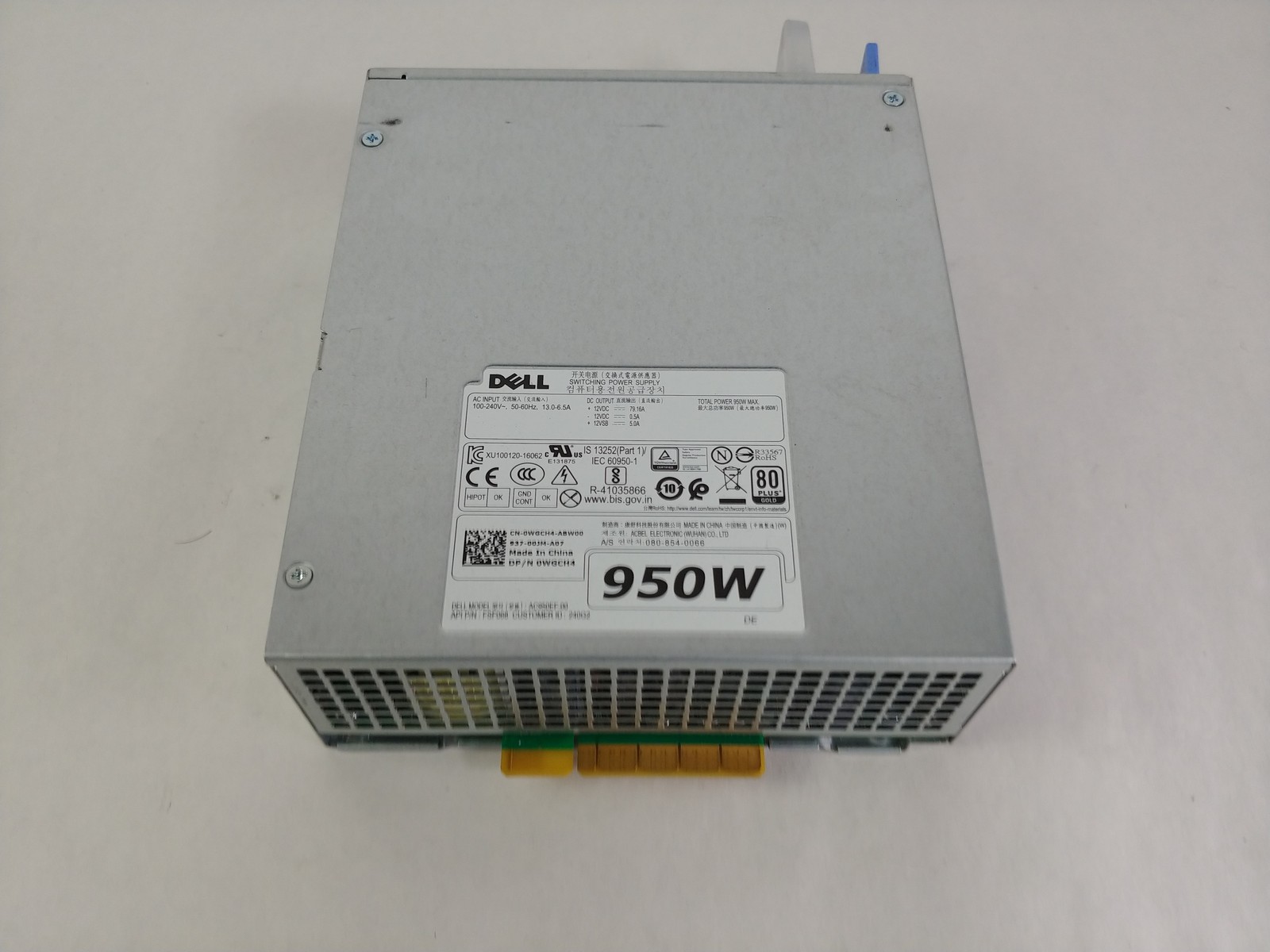Lot of 5 Dell Precision T5920 950 W Hot Swap 1U Desktop Power Supply WGCH4