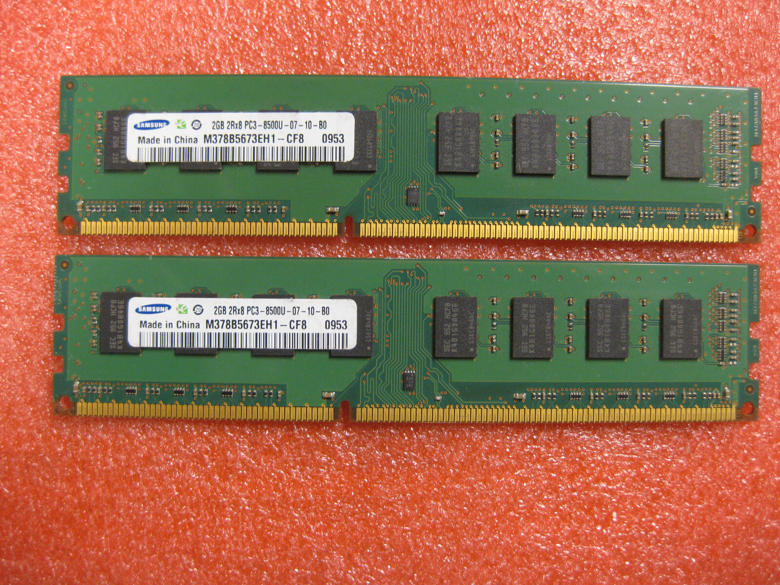 Major Brand 4GB ( 2GB x 2 ) 2Rx8 PC3-8500U DDR3-1066MHz Desktop Memory