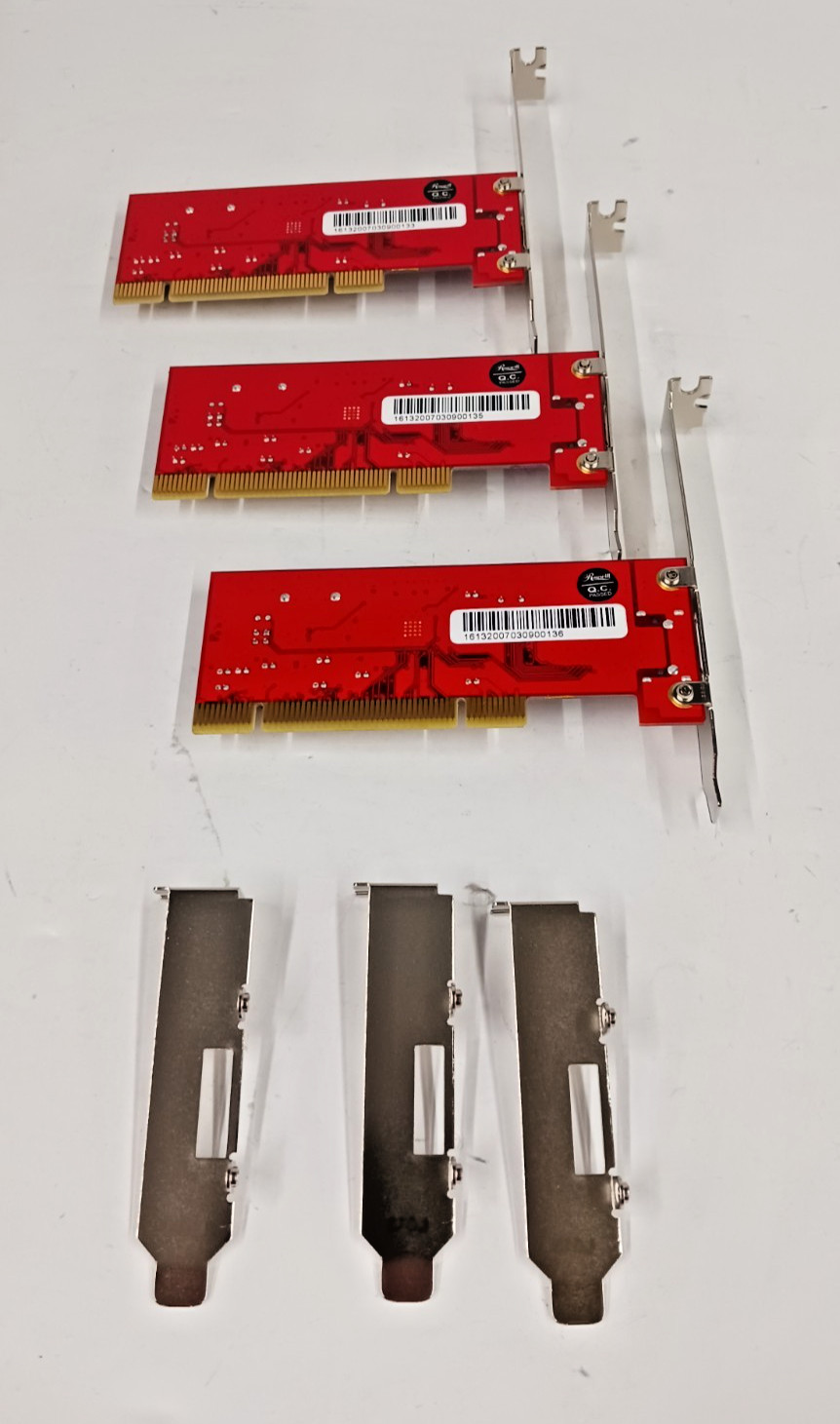 Rosewill RC-210 E-SATA 1.5G 1+1 Port PCI Adaptor New Open Box Lot Of 3
