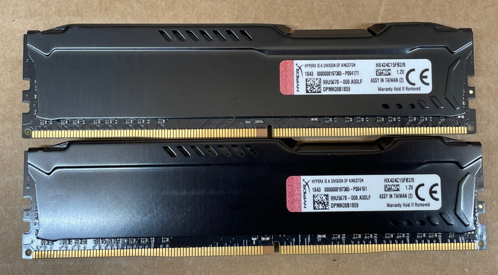 16GB (2x8GB) DDR4 2400MHz CL15 Kingston HyperX Fury HX424C15FB2/8 PC4 1843