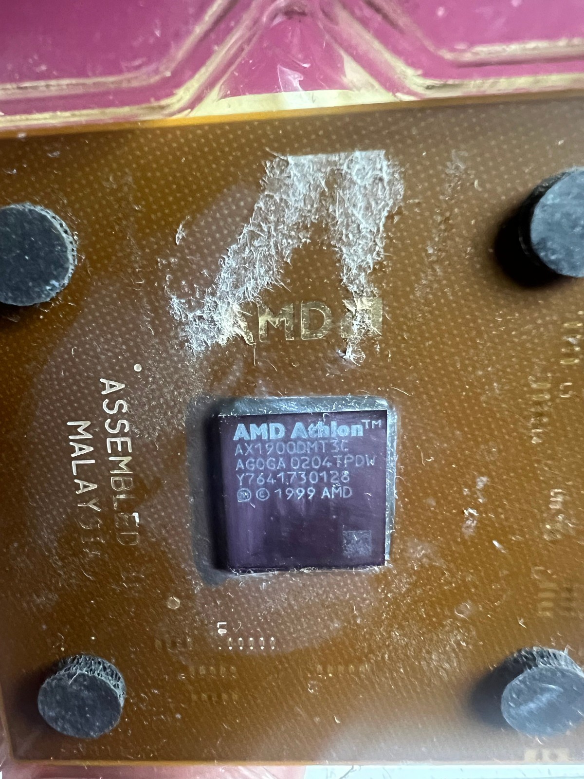 AMD Athlon XP 1900+ AX1900DMT3C 1.9GHz Socket A 462 CPU Processor Vintage