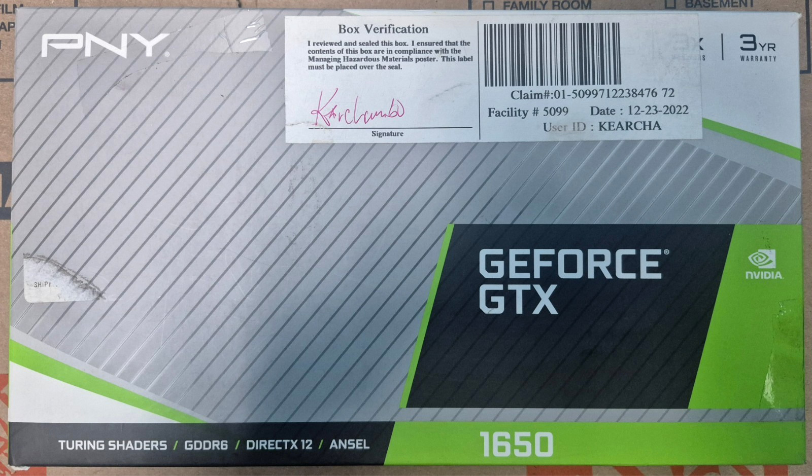 PNY NVIDIA GeForce GTX 1650 4GB GDDR6 Graphics Card