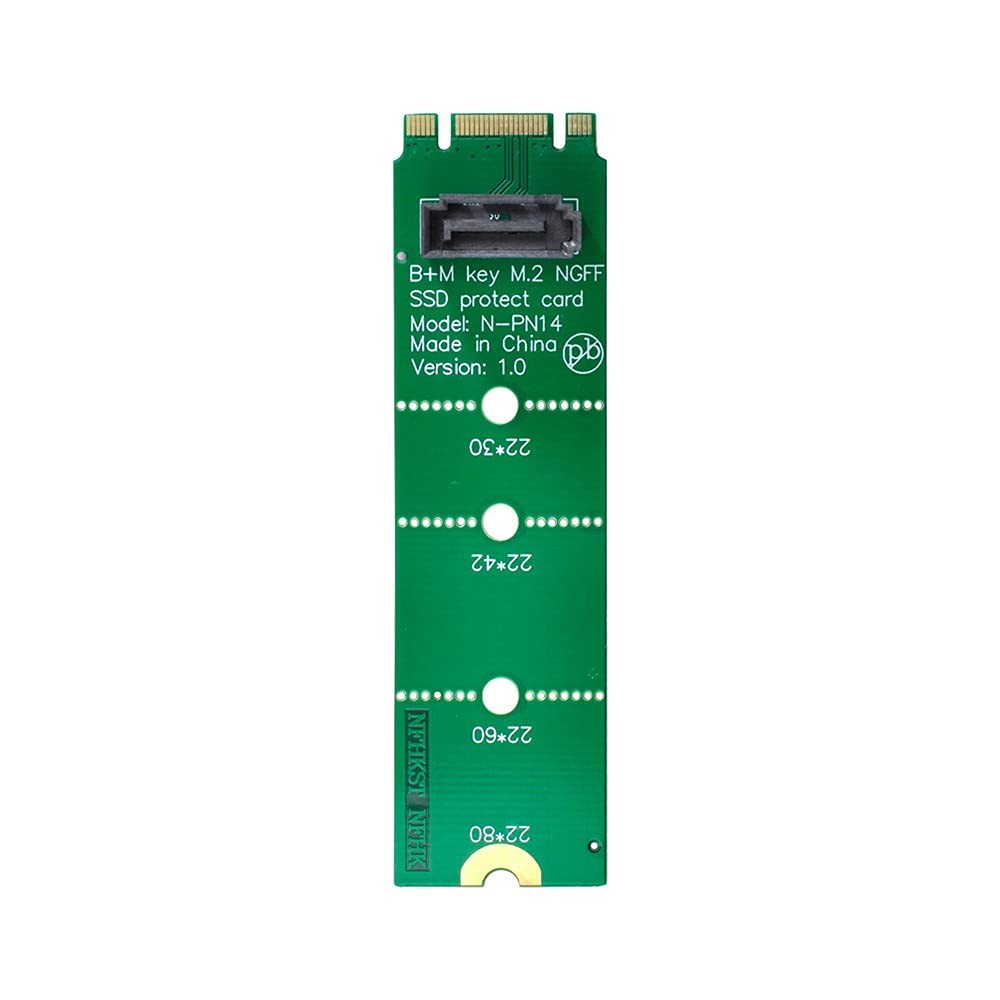 Motherboard NGFF B/MKey M.2 To Vertical SATA 7pin Hard Drive SSD PCBA Adapter