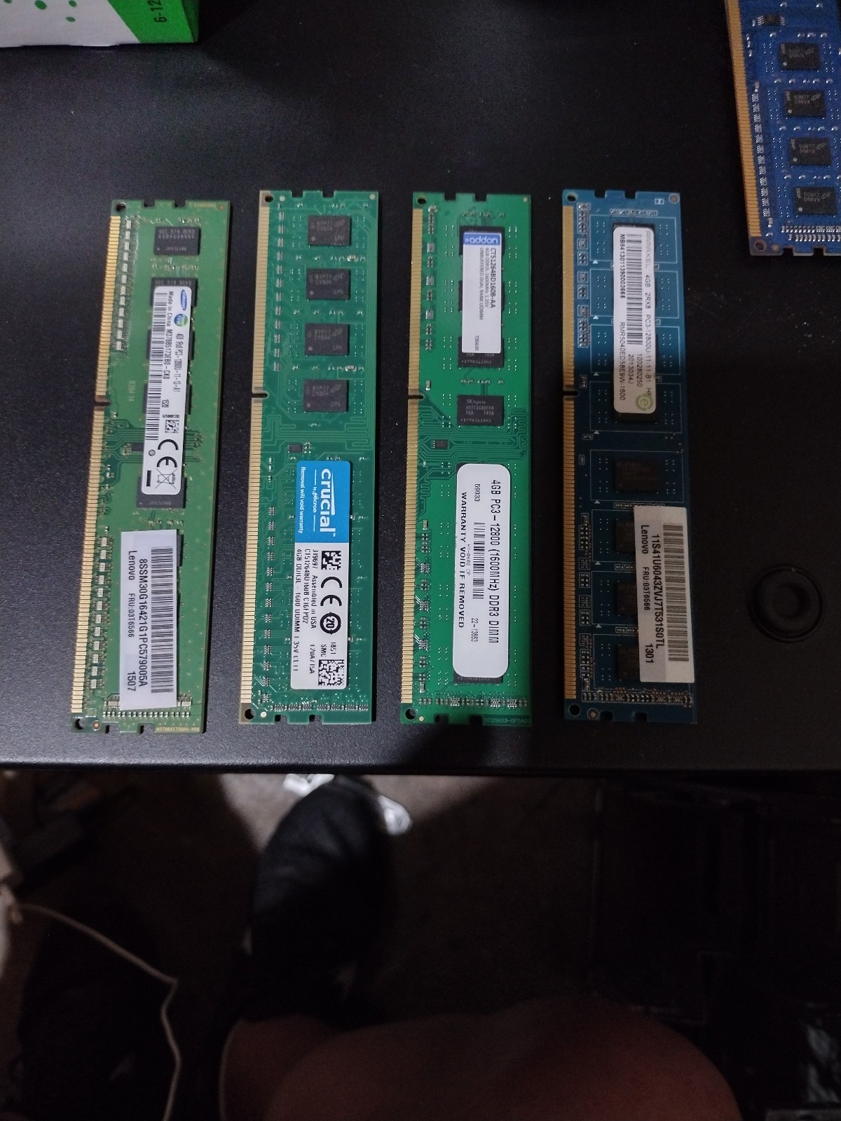 8GB (2x 4GB) PC3-12800 (DDR3-1600) Memory – Various Brands – (M378B5173QH0CK0)