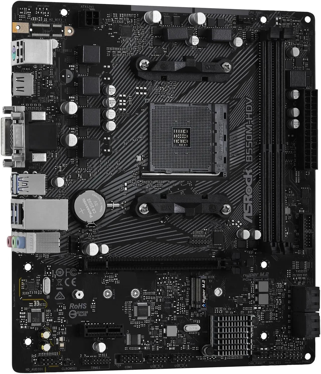 ASRock B550M-HDV AM4 AMD B550 Micro ATX AMD Motherboard