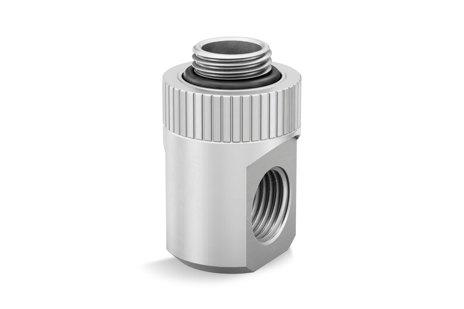 EKWB EK-Quantum Torque Rotary T Fitting, Satin Titanium