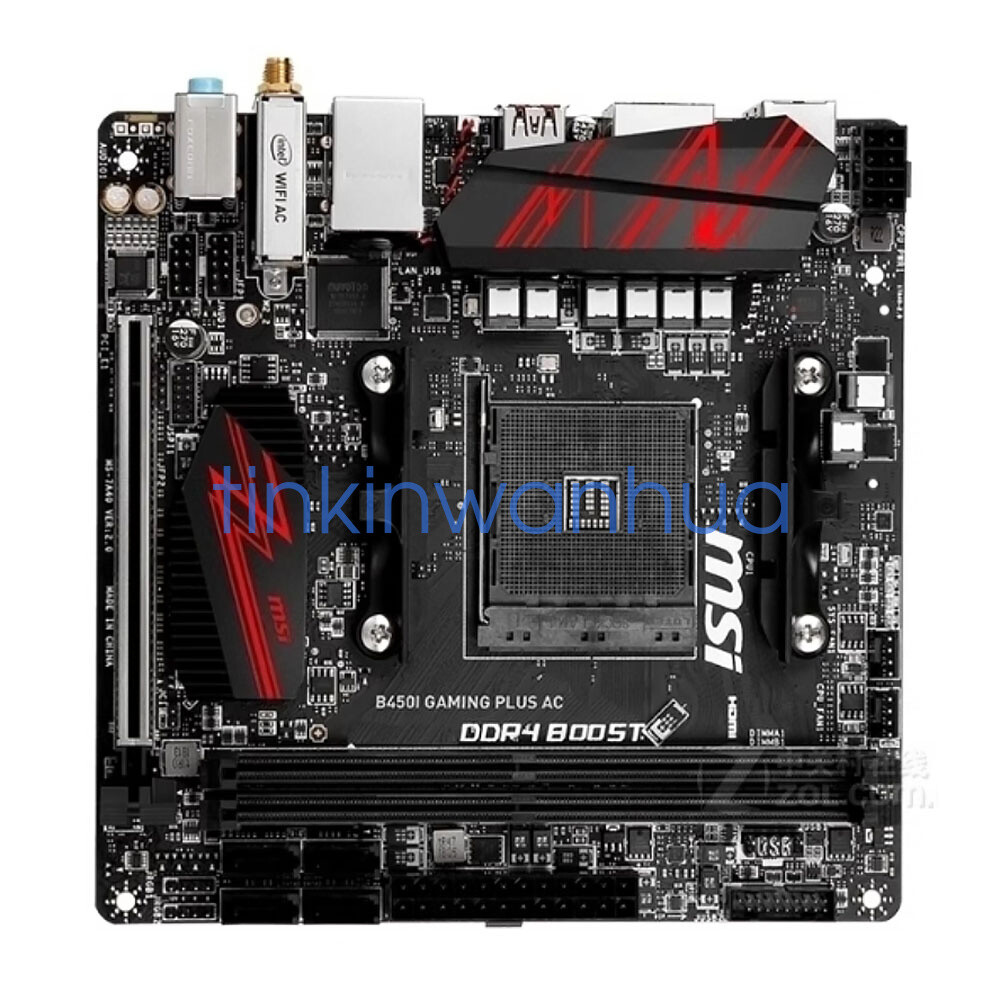 For MSI B450I GAMING PLUS AC Motherboard Socket AM4 PCI-E 3.0 DP+HDMI Mini-ITX