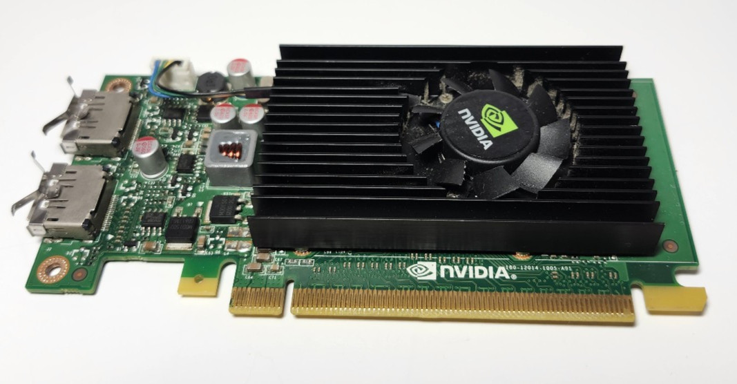 NVIDIA NVS 310 1GB Dual DisplayPort PCIe Video Graphics Card No Bracket Board