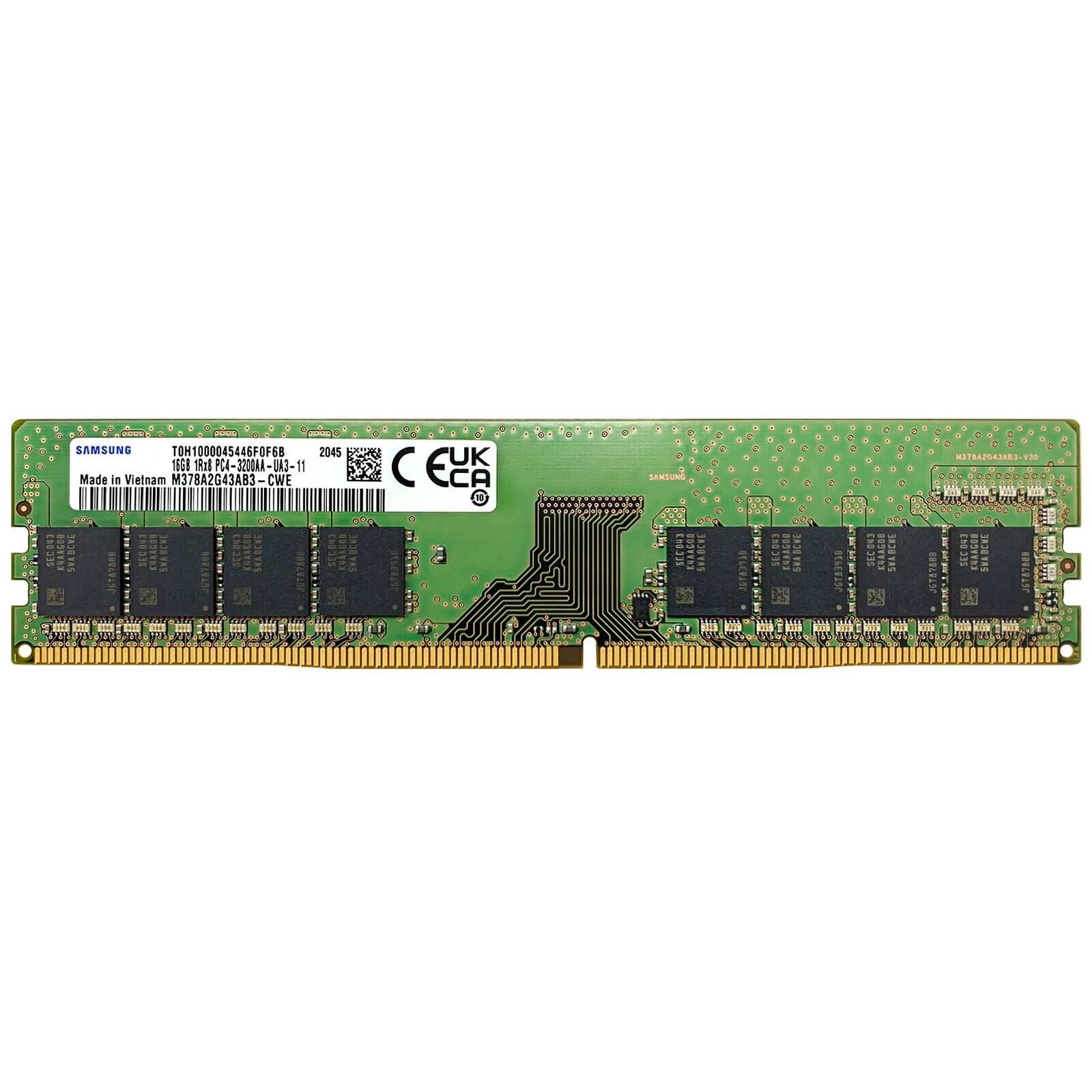16GB Samsung 1Rx8 DDR4 3200MHz PC4-25600 288-Pin Non-ECC DIMM Desktop Memory RAM