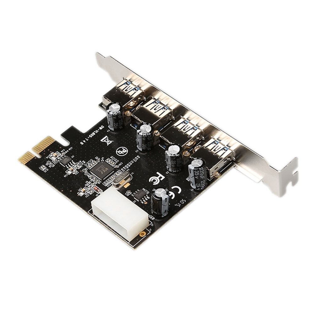 2 Pack – 4 Port USB 3.0 to PCI Express Card Expansion Add-On Card
