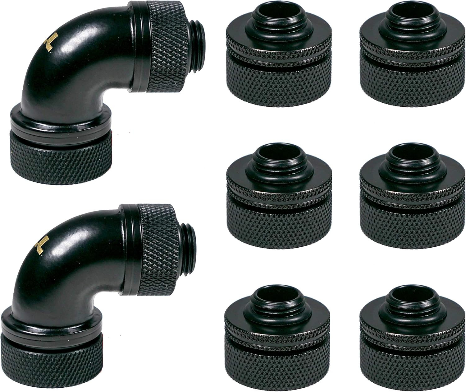 Pacific DIY 16Mm OD PETG Compression Fitting Kit Black – CL-W260-CU00BL-A