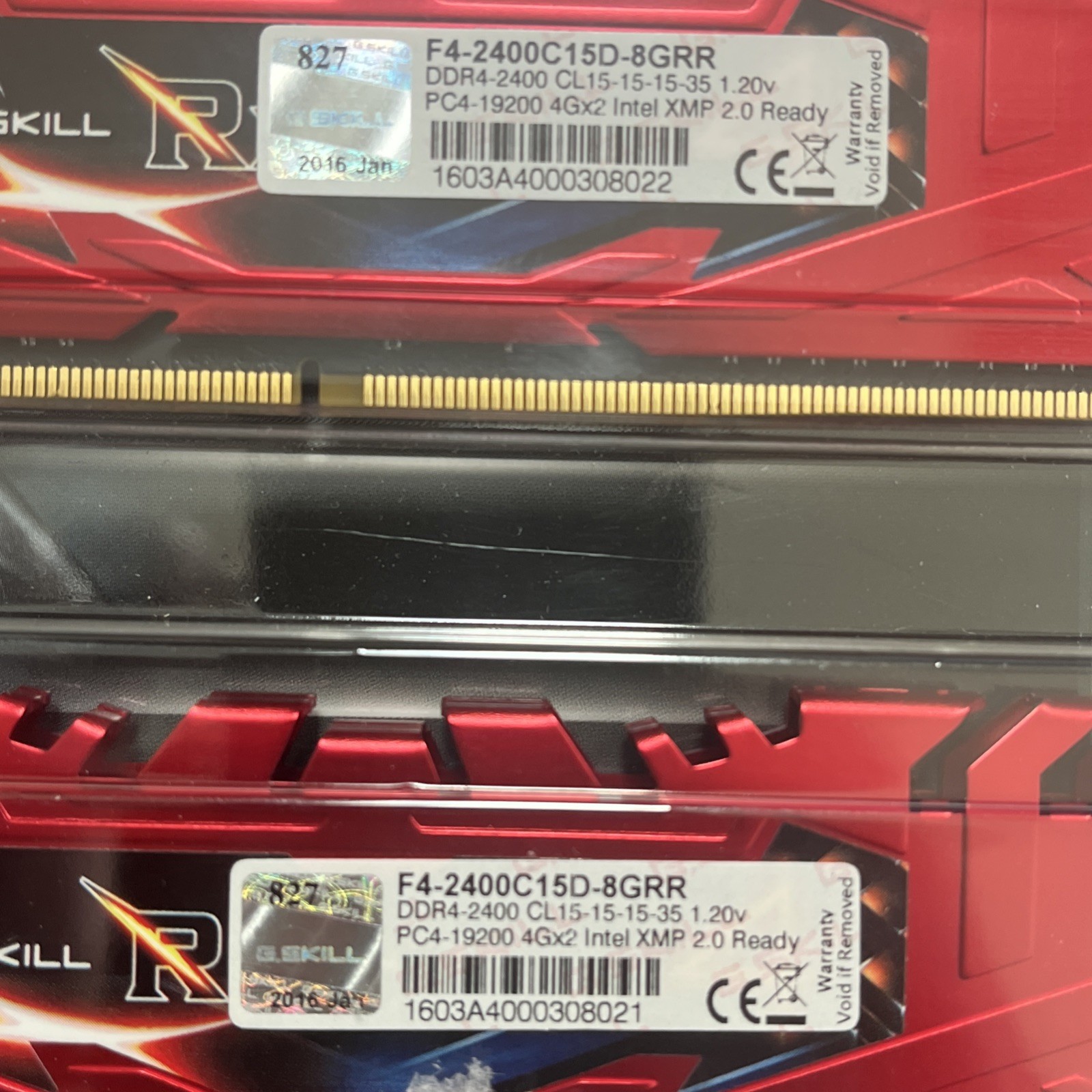 G.SKILL RIPJAWS 4 – 8GB (2x4GB) DDR4 RAM Kit 2400MHz PC4-19200 F4-2400C15D-8GRR
