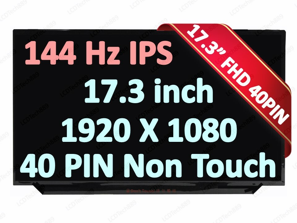 B173HAN04.9 fit LP173WFG SPB2 SPB1 NV173FHM-N44 B173HAN04.0 B173HAN04.4 144HZ